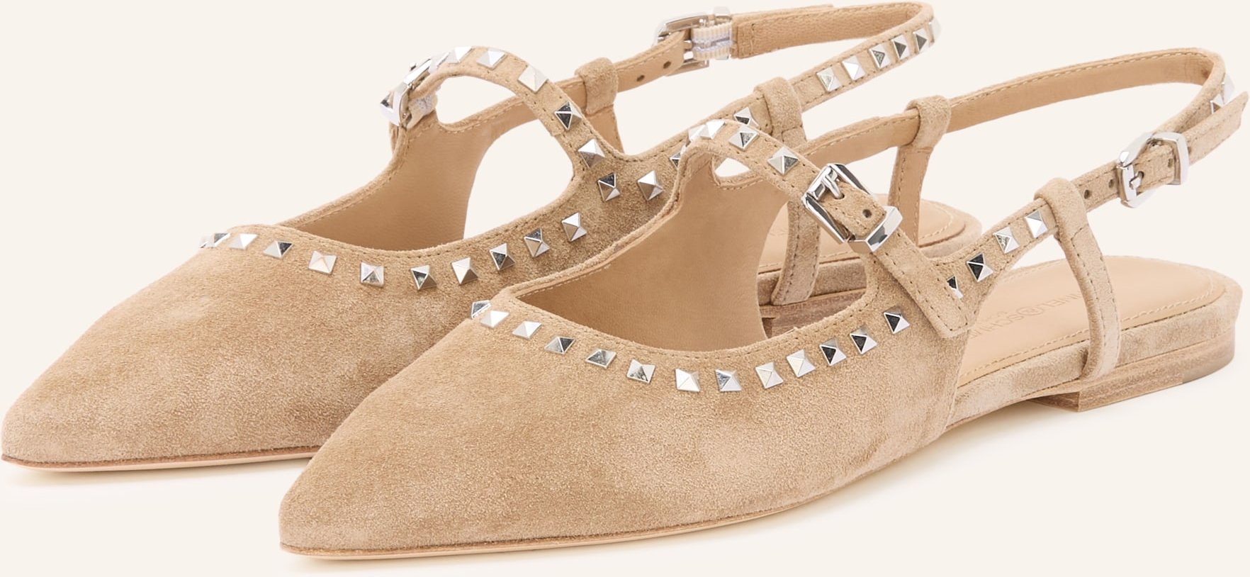 Kennel & Schmenger Slingpumps Greta Mit Nieten beige