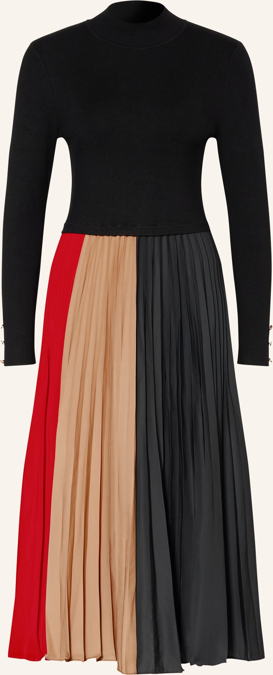 Phase Eight Kleid Kiera Im Materialmix schwarz