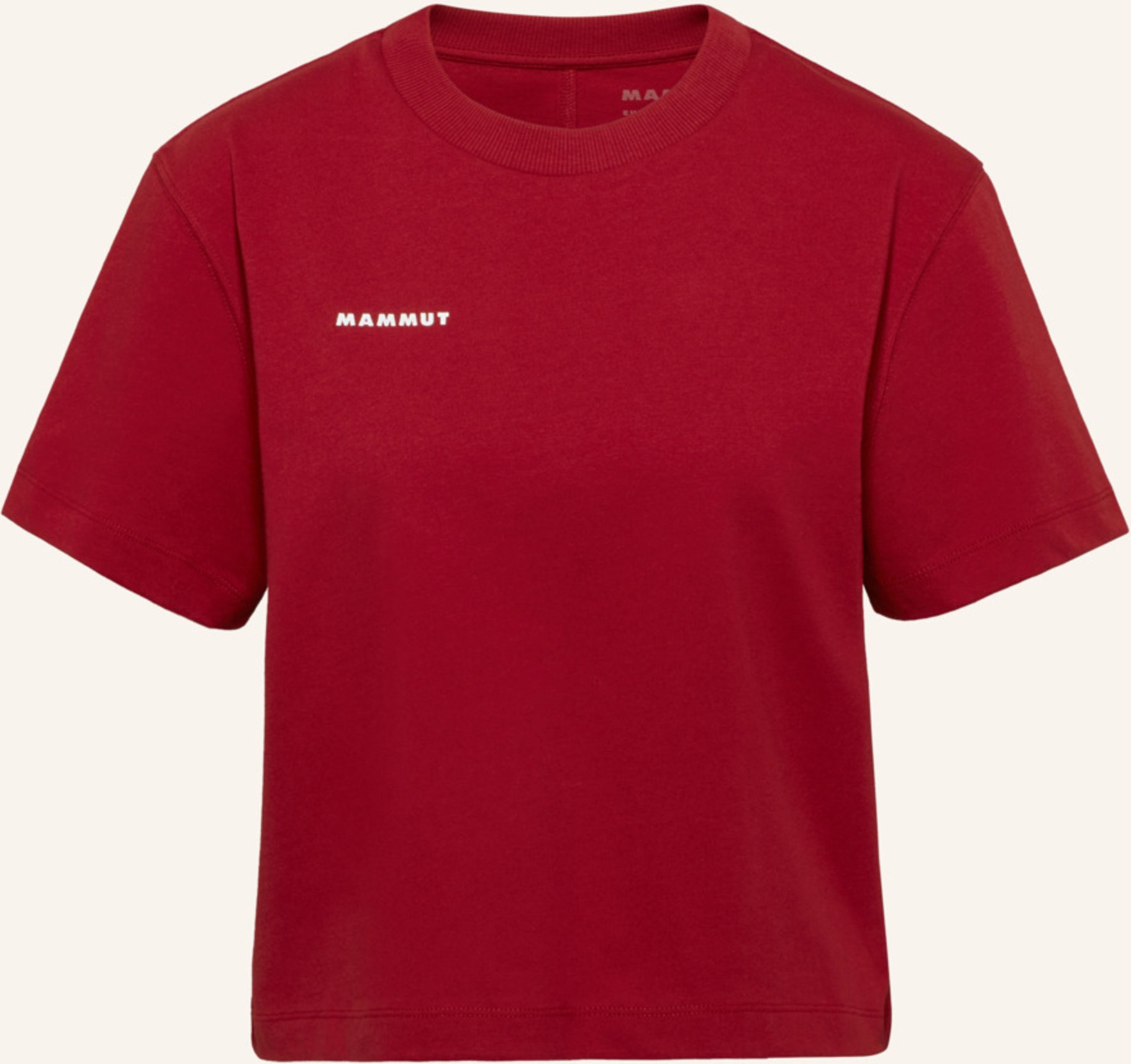 Mammut Mammut Base Cropped T-Shirt Women Mini Logo rot