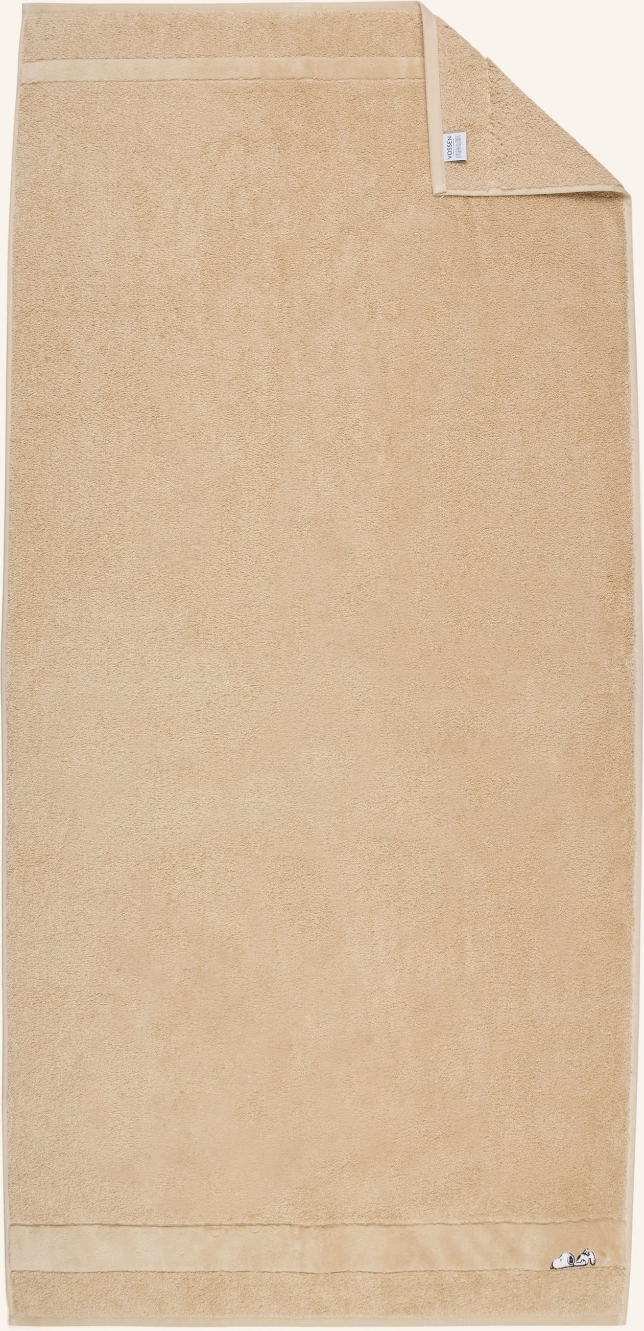 Vossen Duschtuch Sleepy Snoopy beige