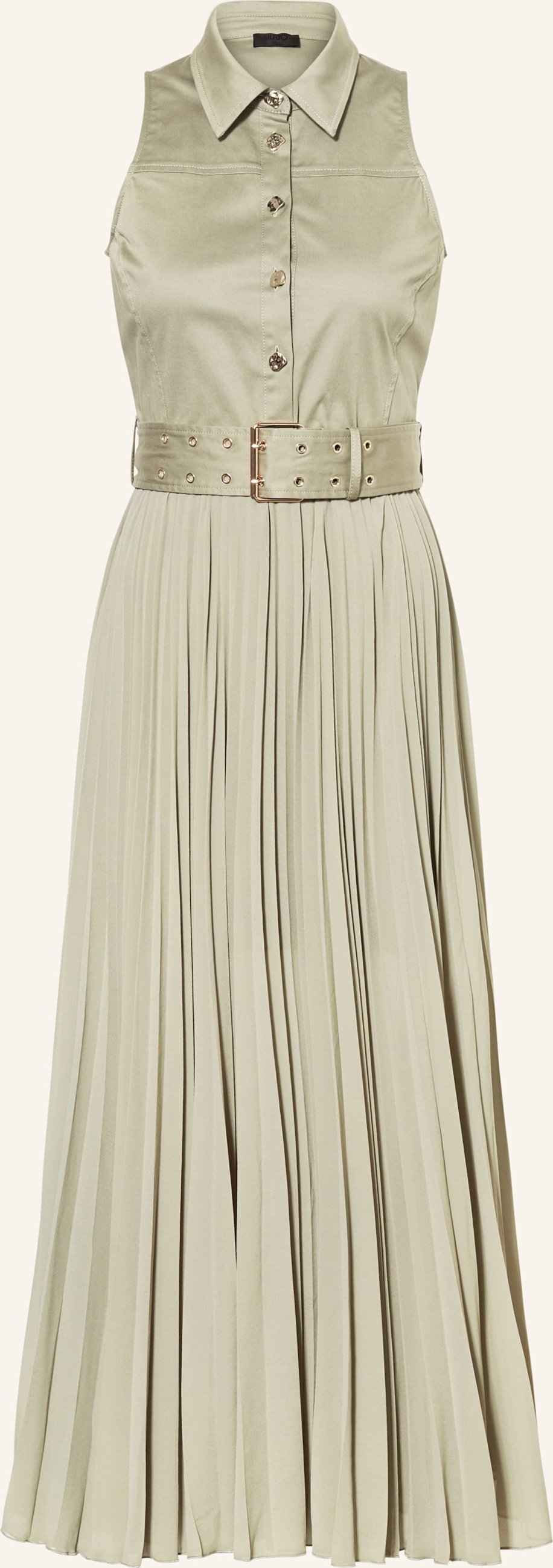 Liu Jo Kleid Mit Plissees gruen