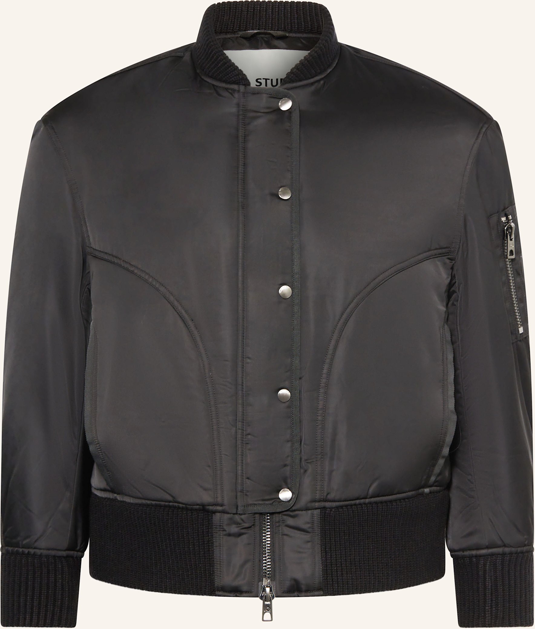 Thumbnail - Iq Studio Oversized-Blouson schwarz