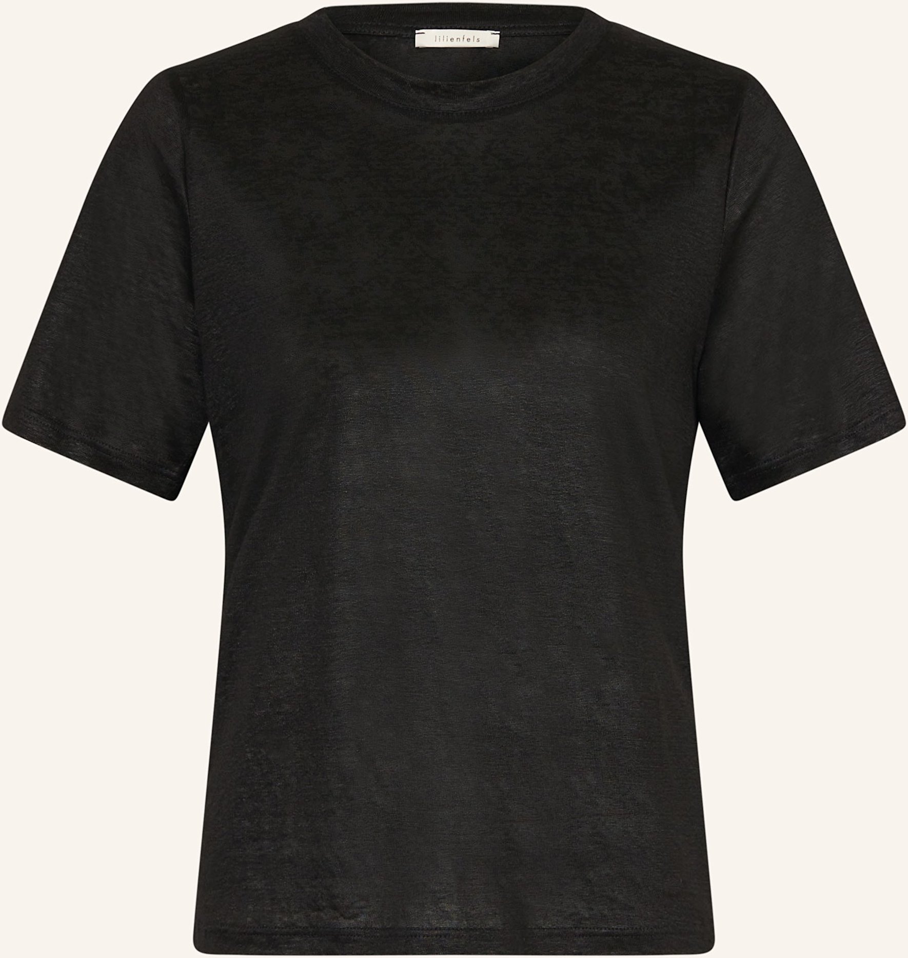 Lilienfels T-Shirt Aus Leinen schwarz