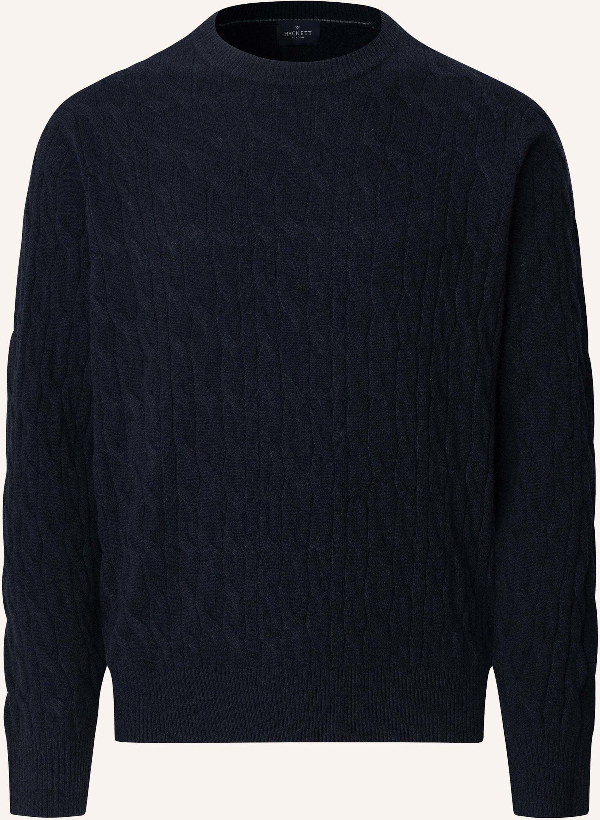 Hackett London Pullover Lw Cable Crew blau