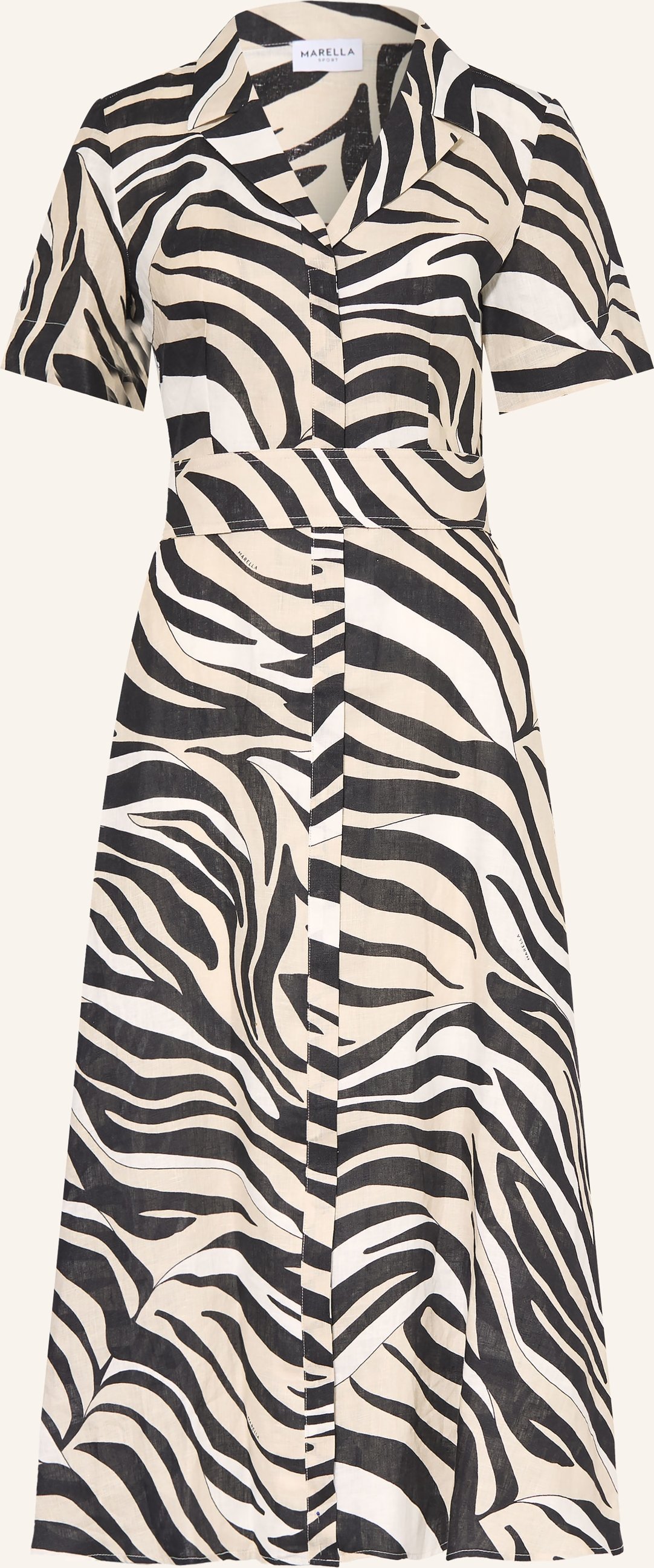 Marella Leinenkleid Mlspacche schwarz