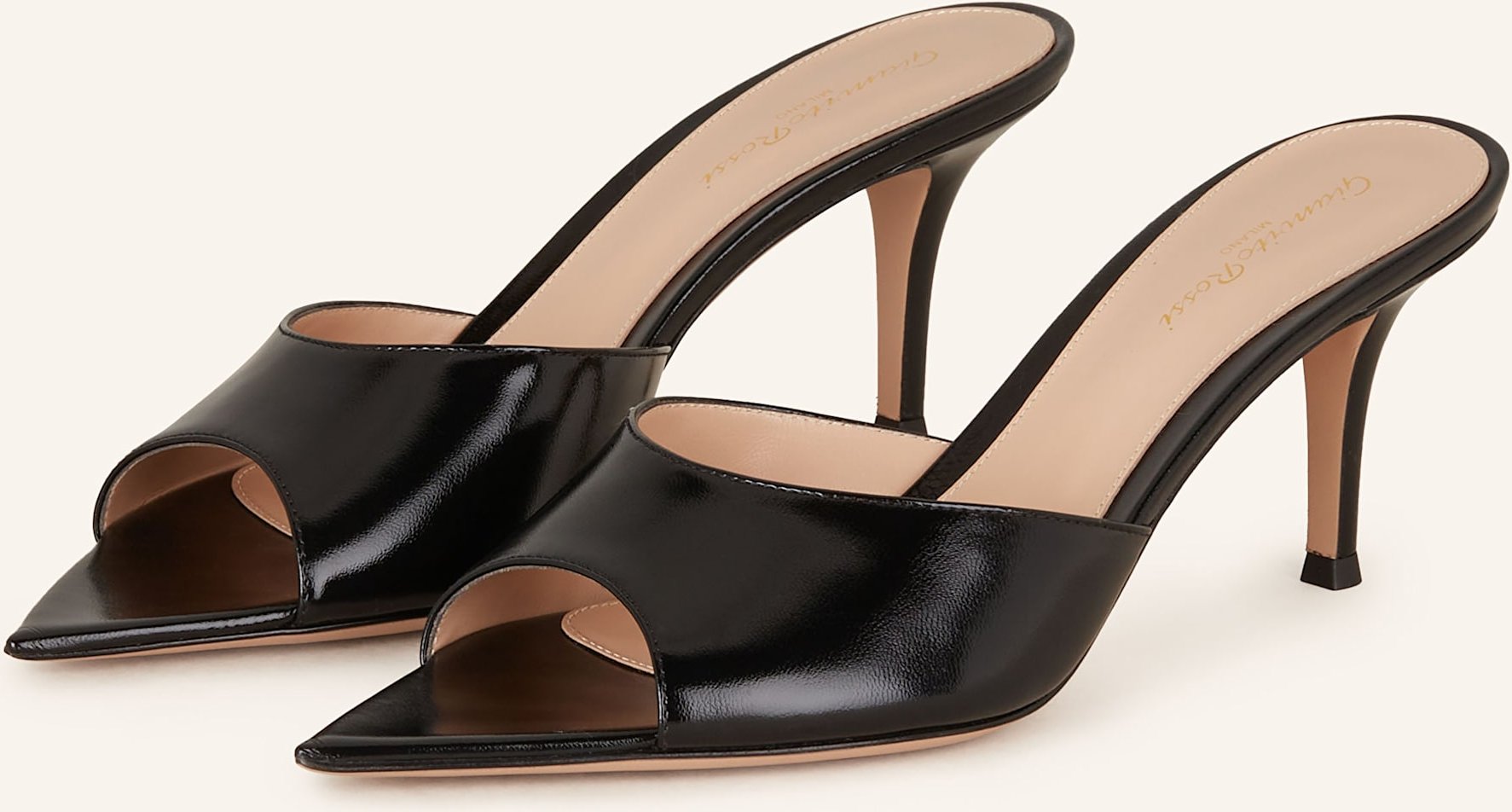 Gianvito Rossi Mules Nuit schwarz