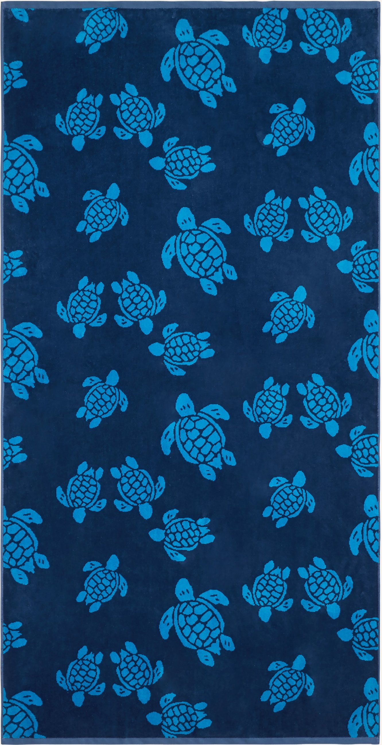 Vilebrequin Strandtuch Ronde Des Tortues blau