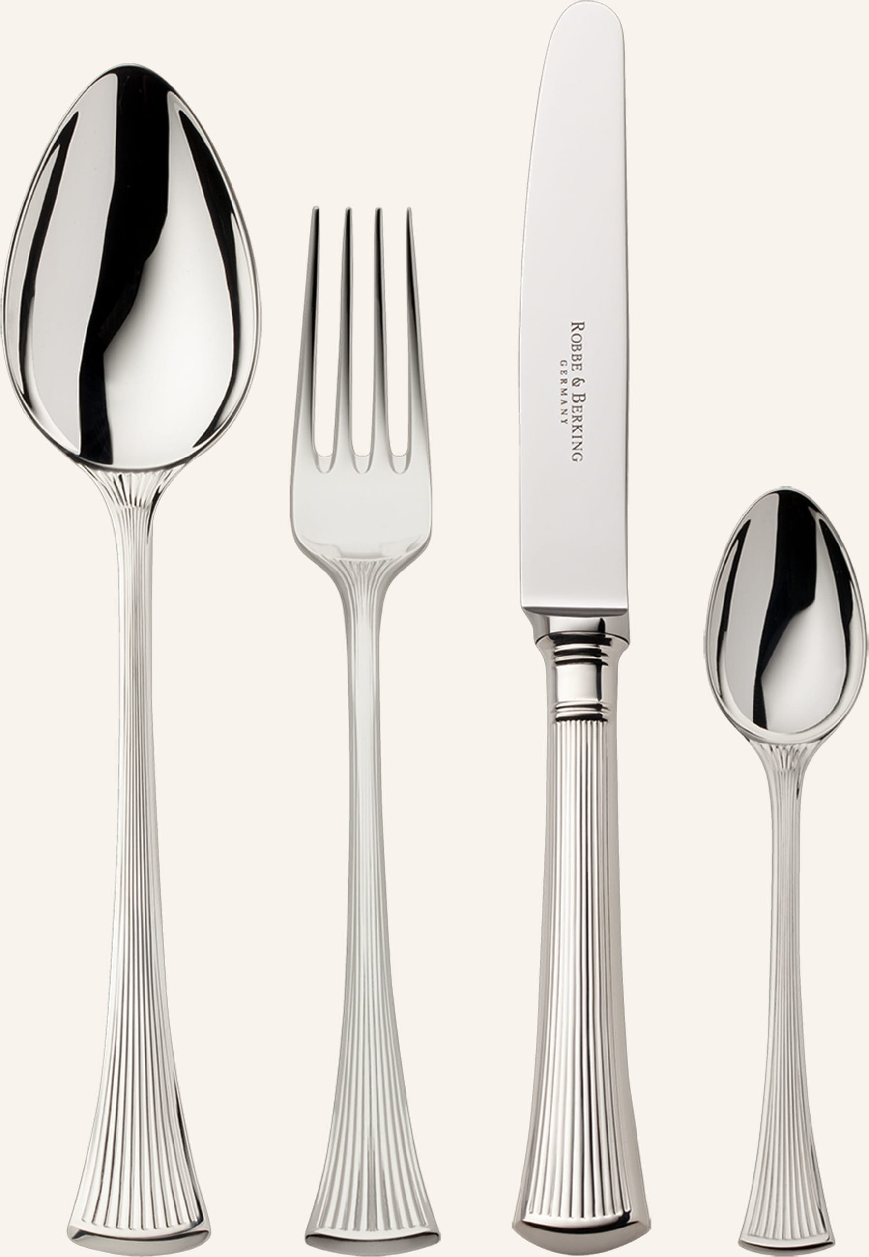 Robbe & Berking 4-Tlg. Besteckset Avenue (925 Sterlingsilber) silber