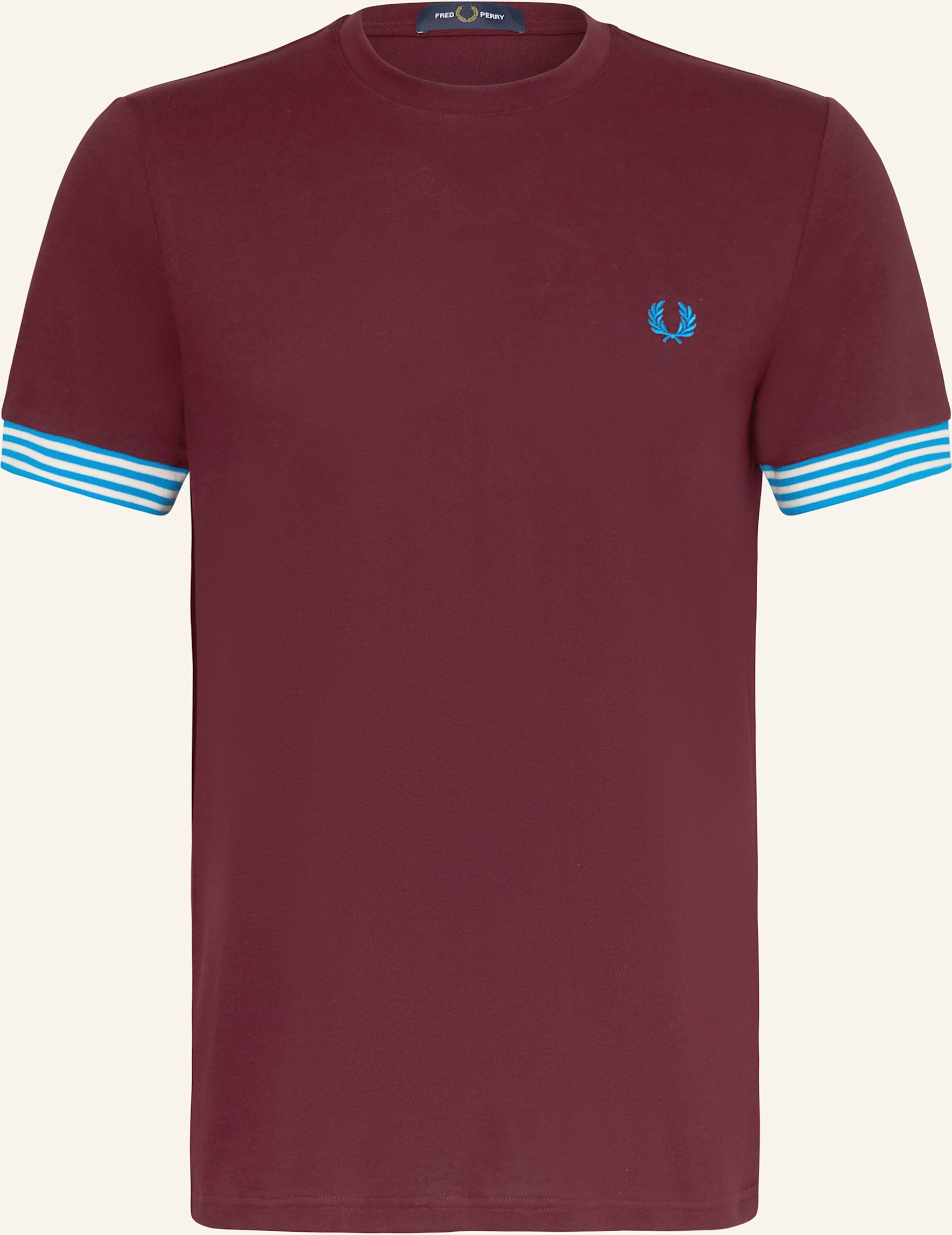 Fred Perry T-Shirt Aus Piqué rot