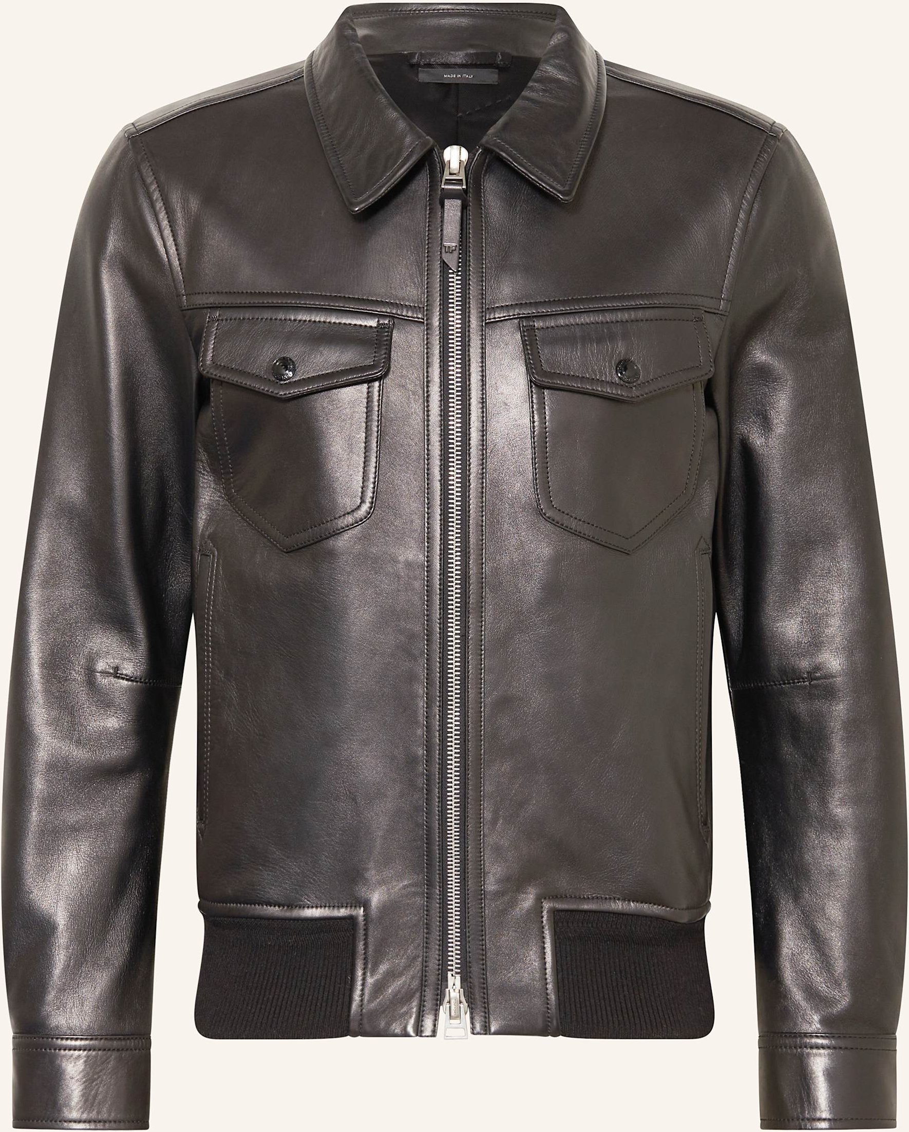Tom Ford Lederjacke schwarz