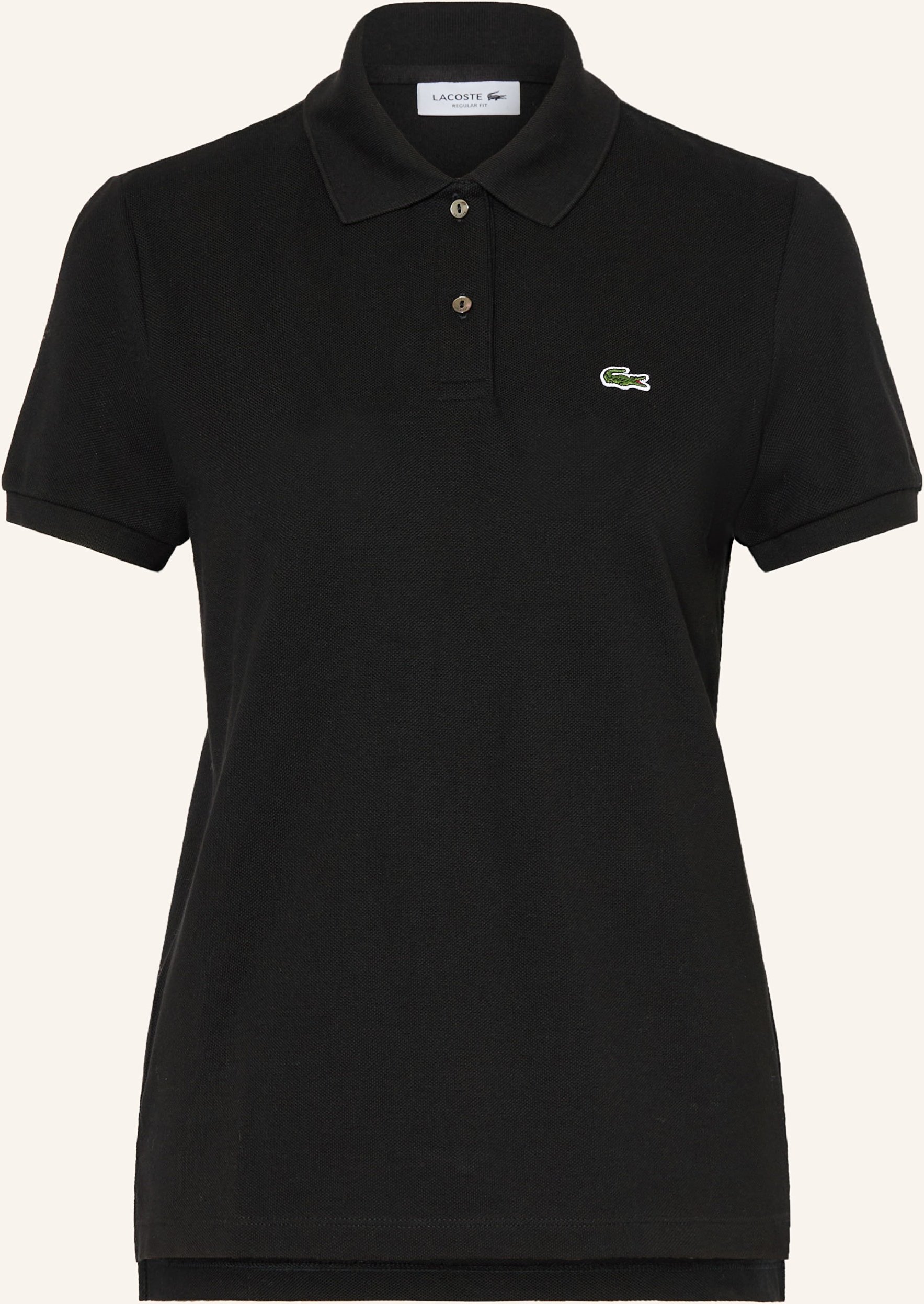 Lacoste Piqué-Poloshirt schwarz