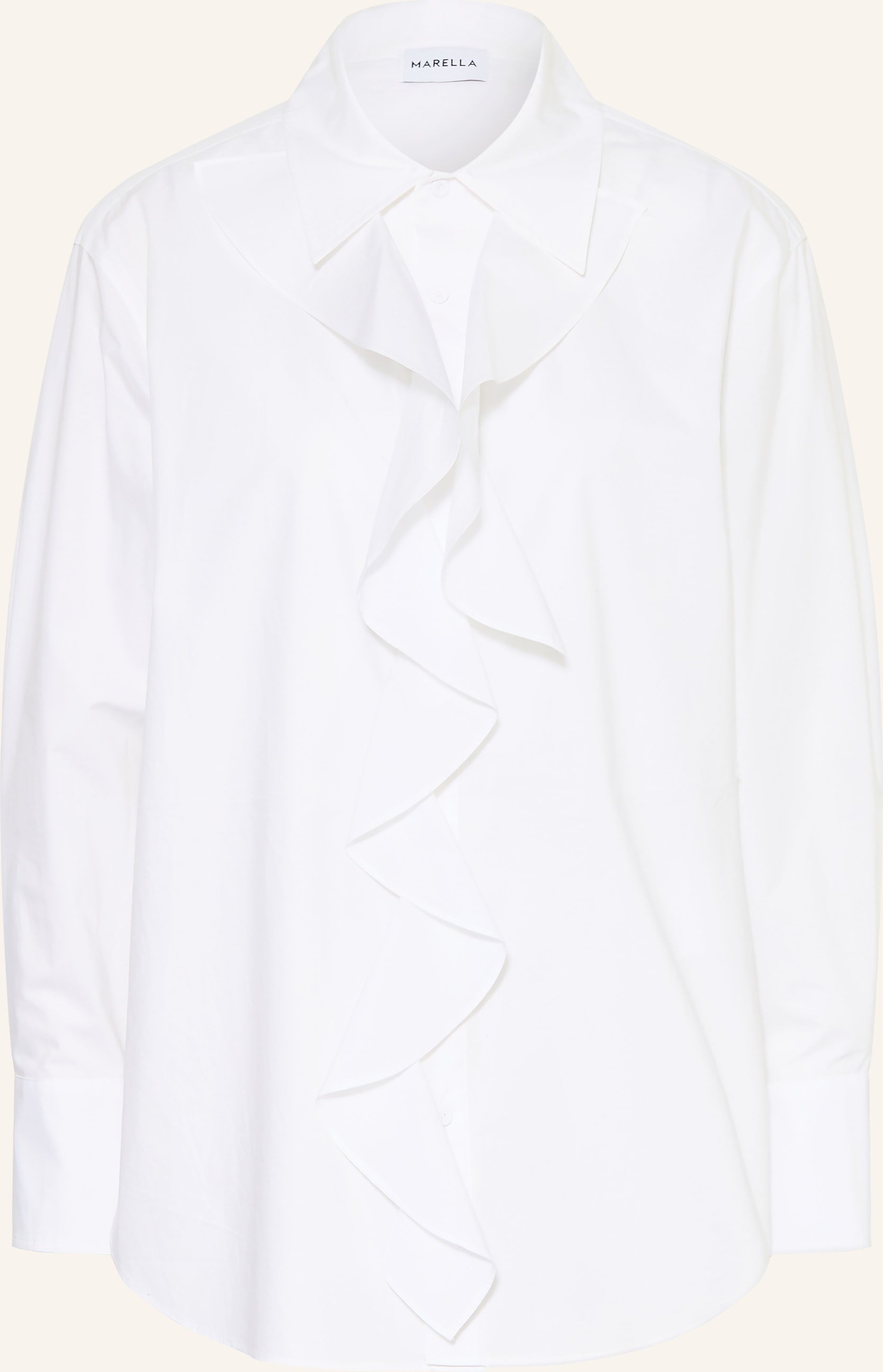 Marella Hemdbluse Mllfalesia Mit Volants weiss