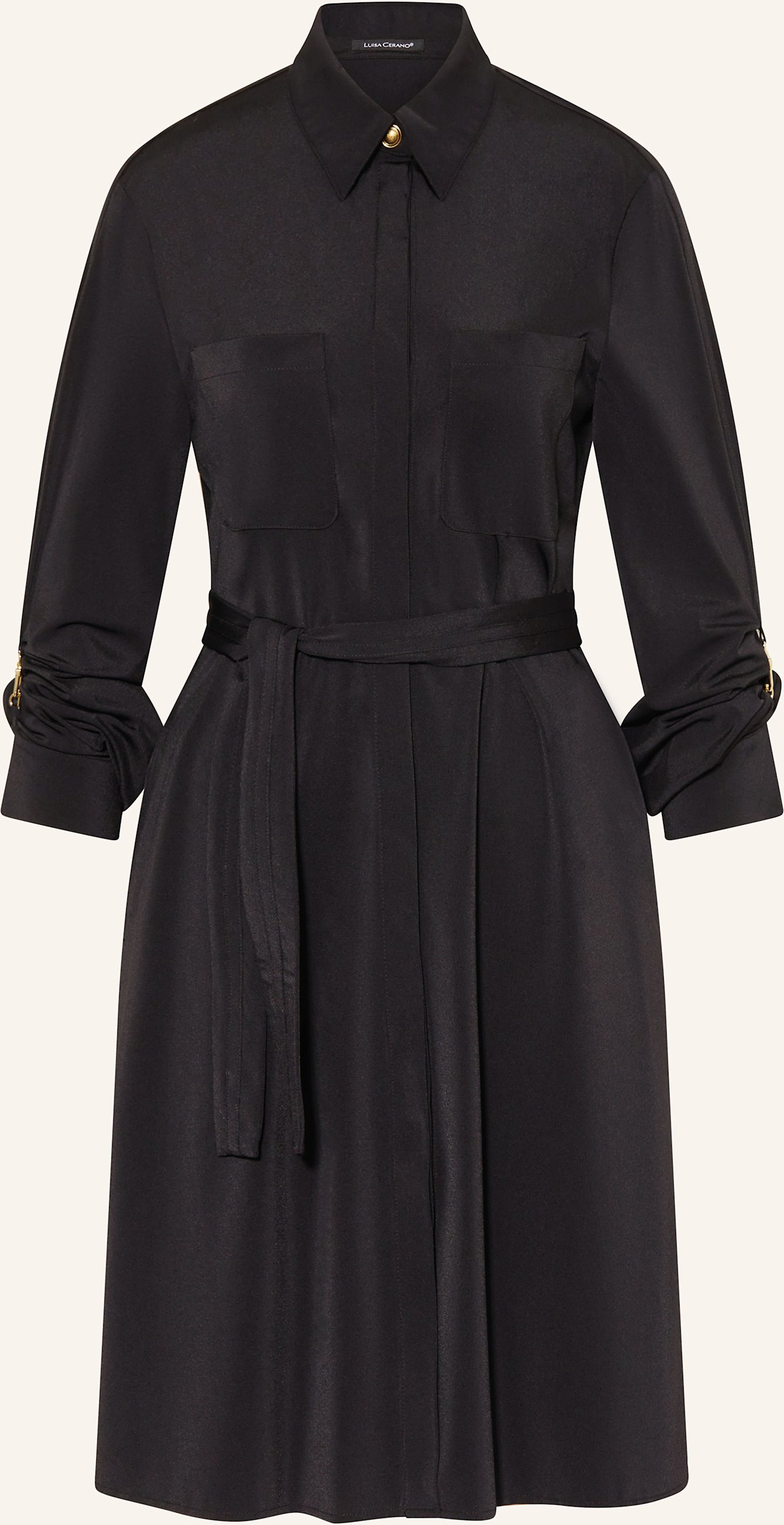 Luisa Cerano Hemdblusenkleid schwarz