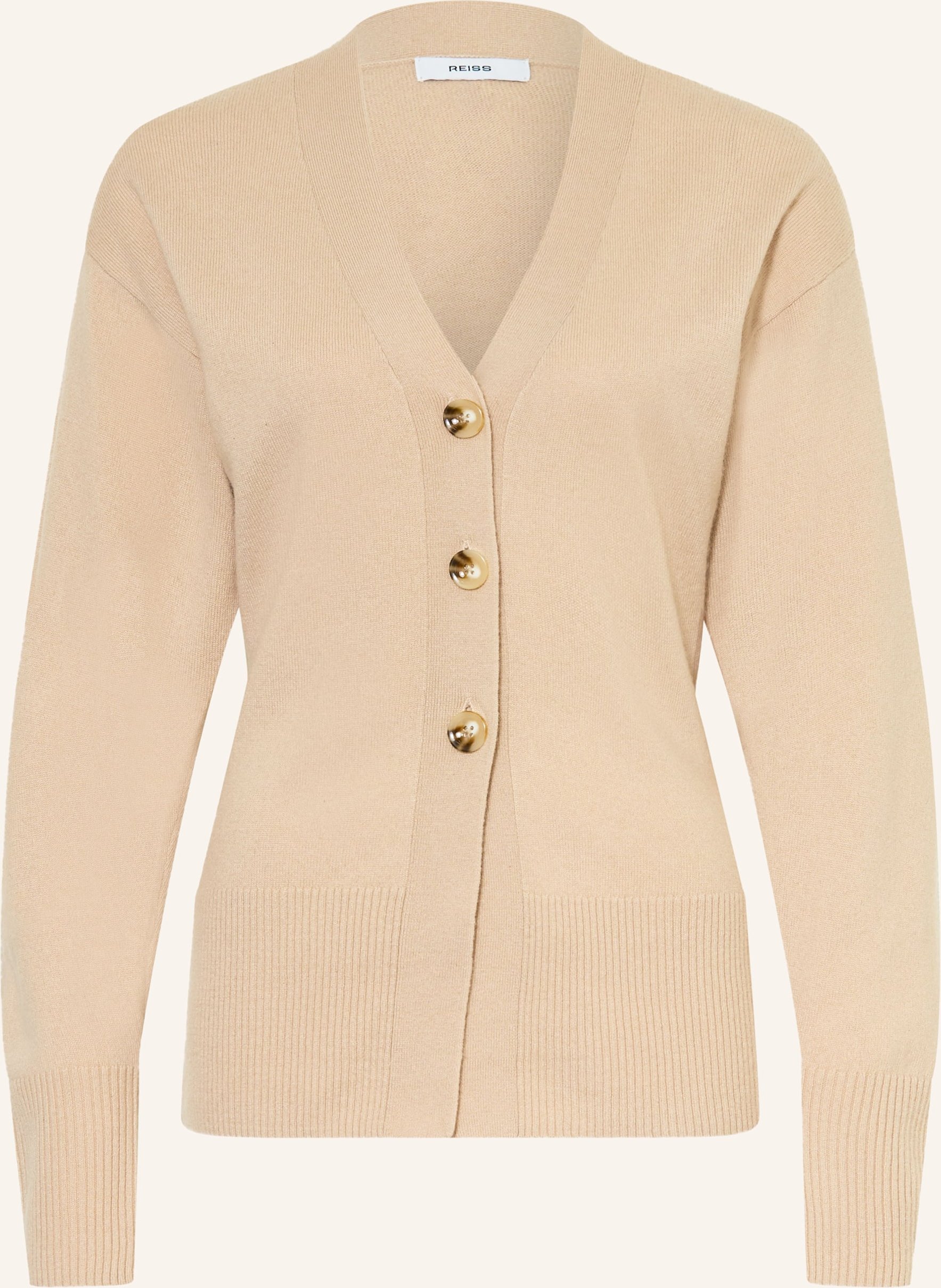 Reiss Strickjacke Tyla beige