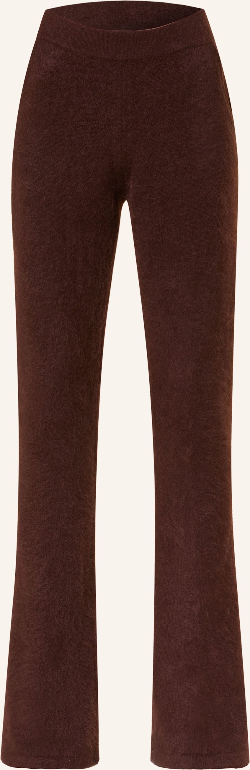 Thumbnail - Dorothee Schumacher Strickhose Fluffy Statement Mit Cashmere braun