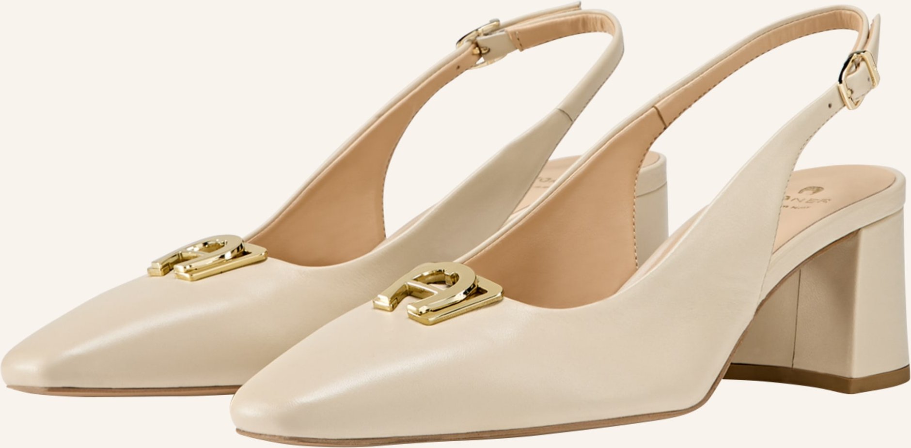 Aigner Slingback Pumps Marylin 1d beige