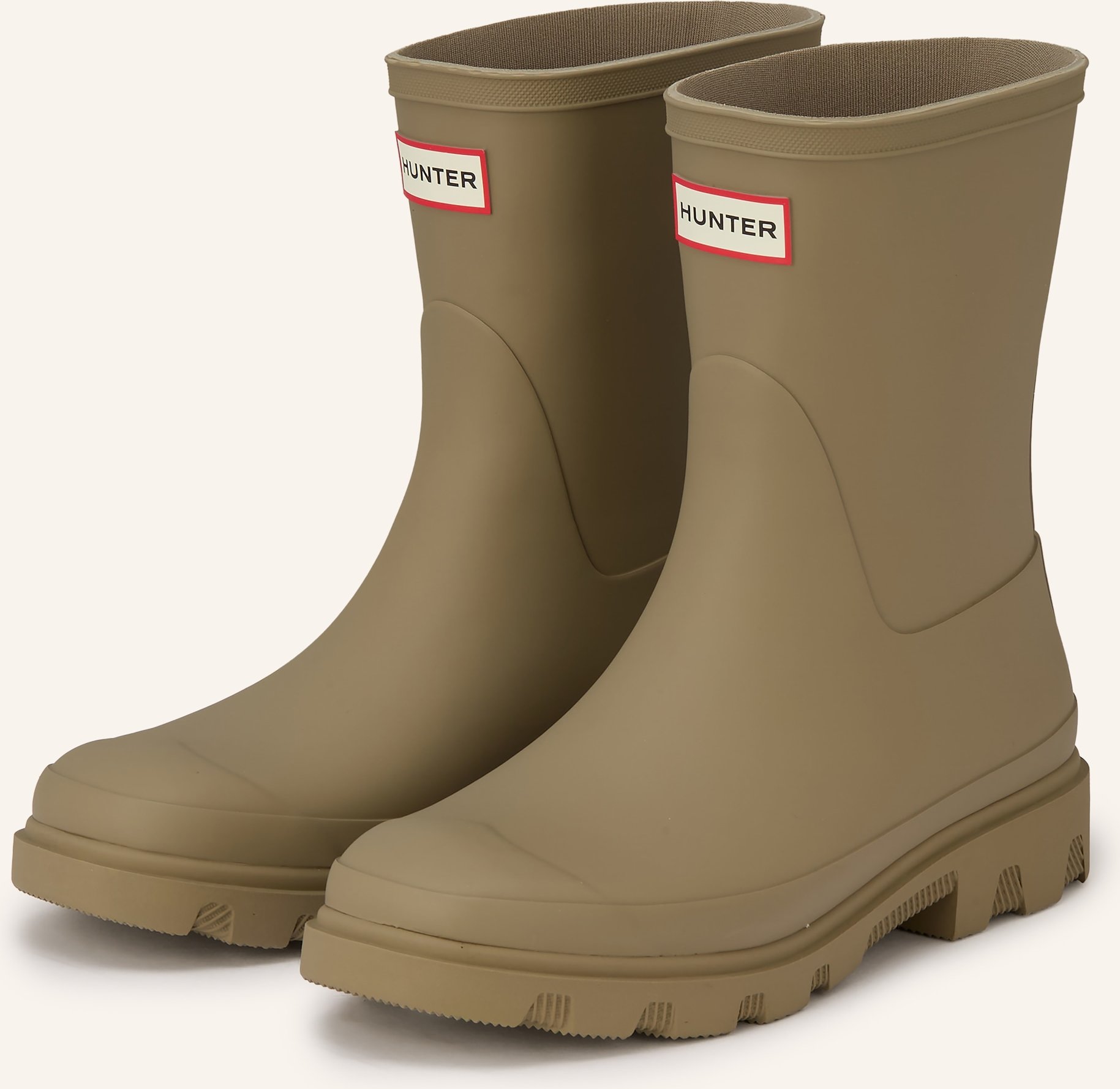 Hunter Gummi-Boots Downpour Short beige