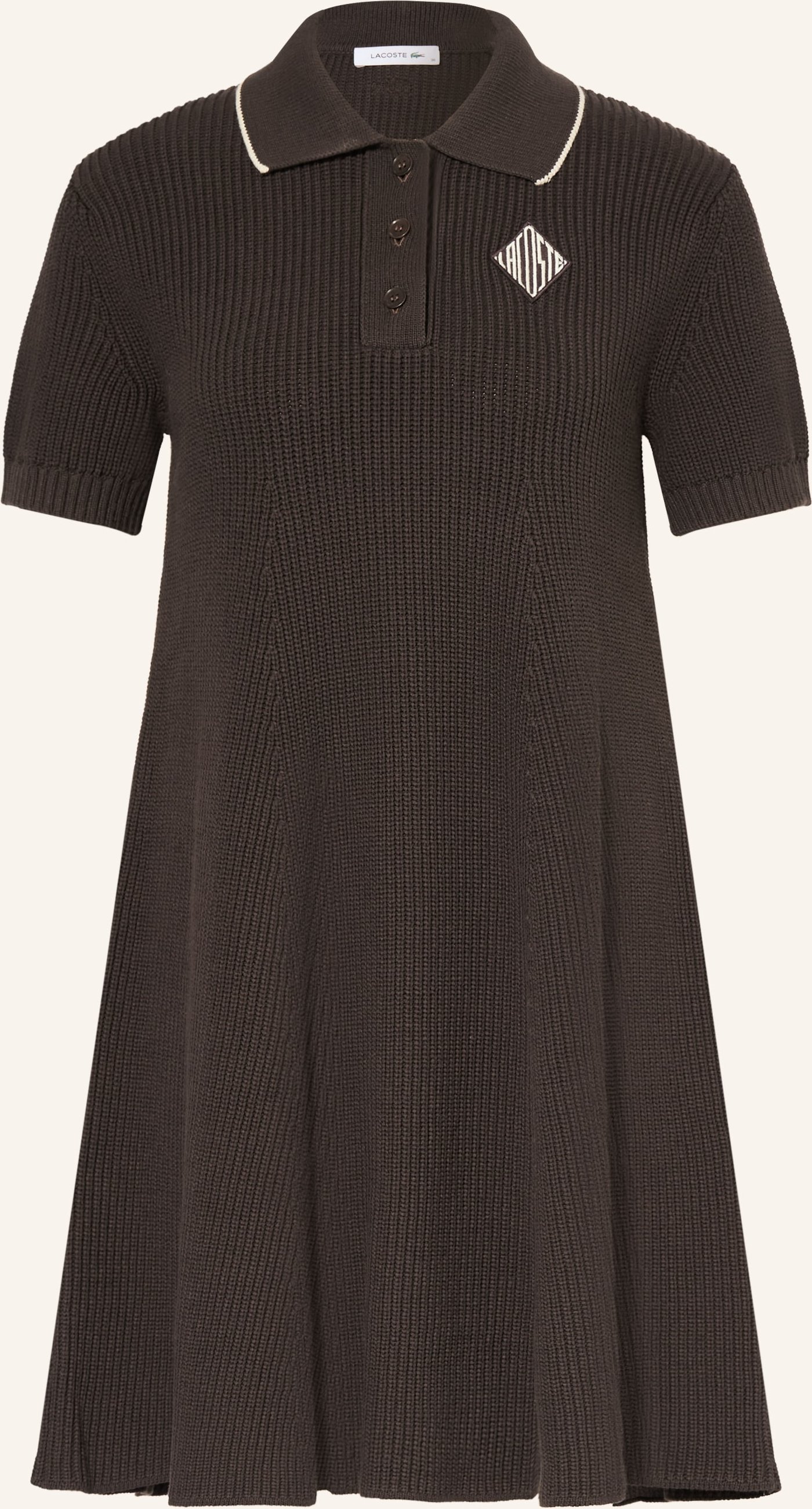 Lacoste Strickkleid braun