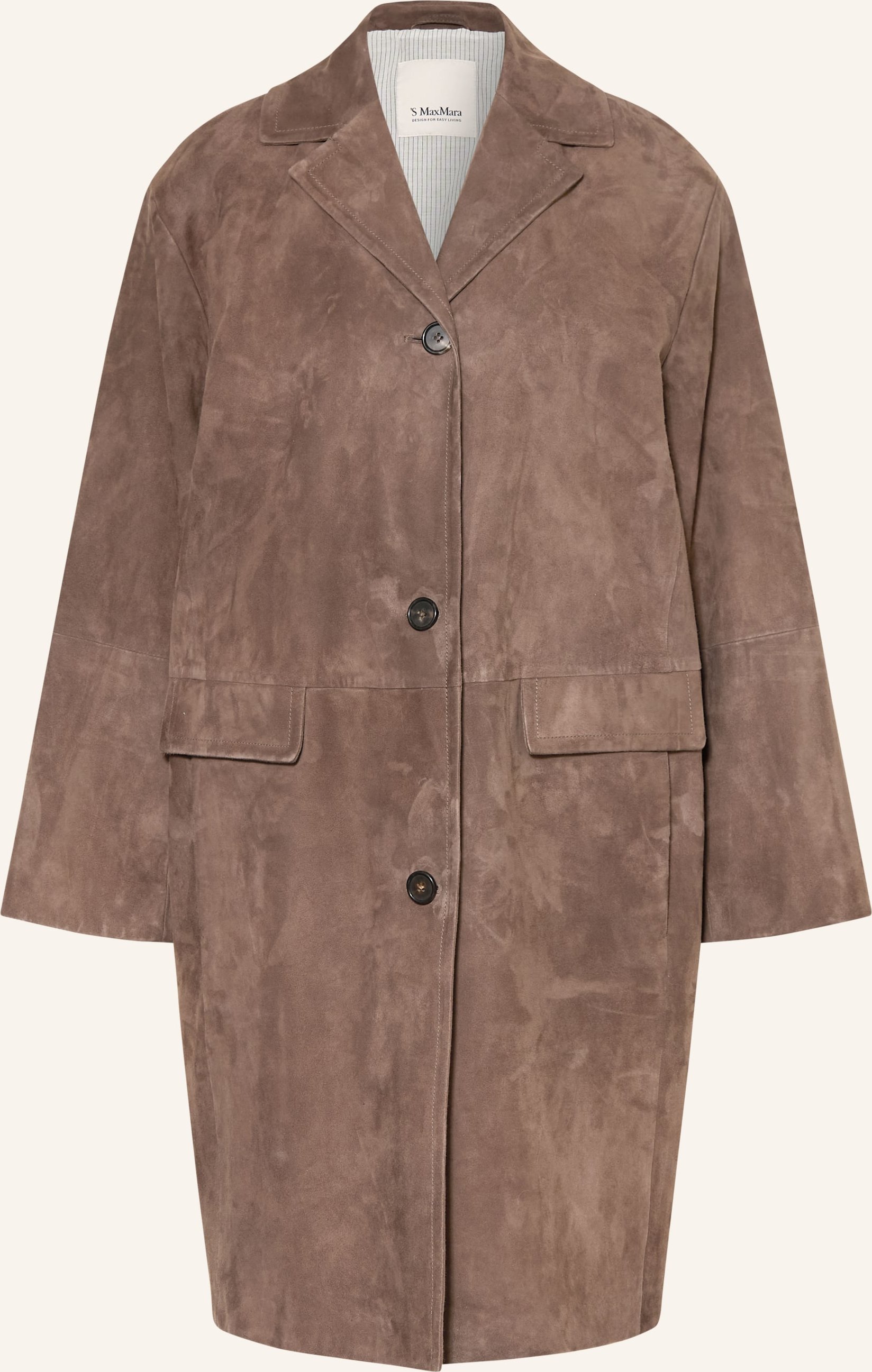 S Max Mara Ledermantel Ortensia braun