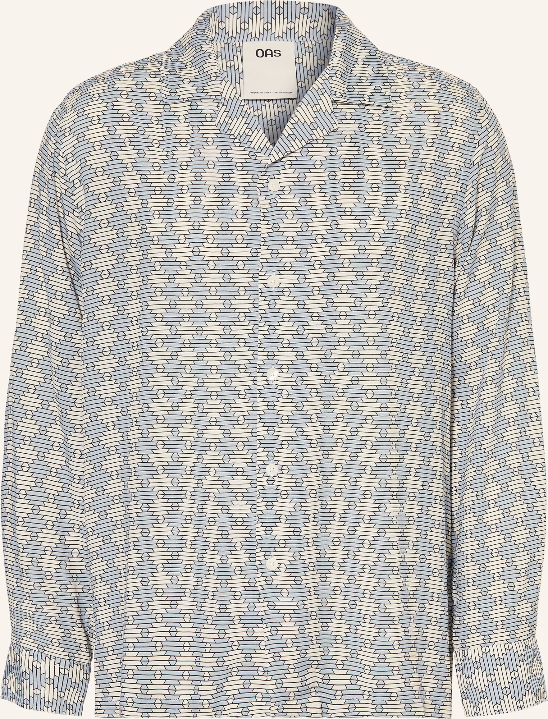 Oas Hemd Forti Brillo Comfort Fit grau