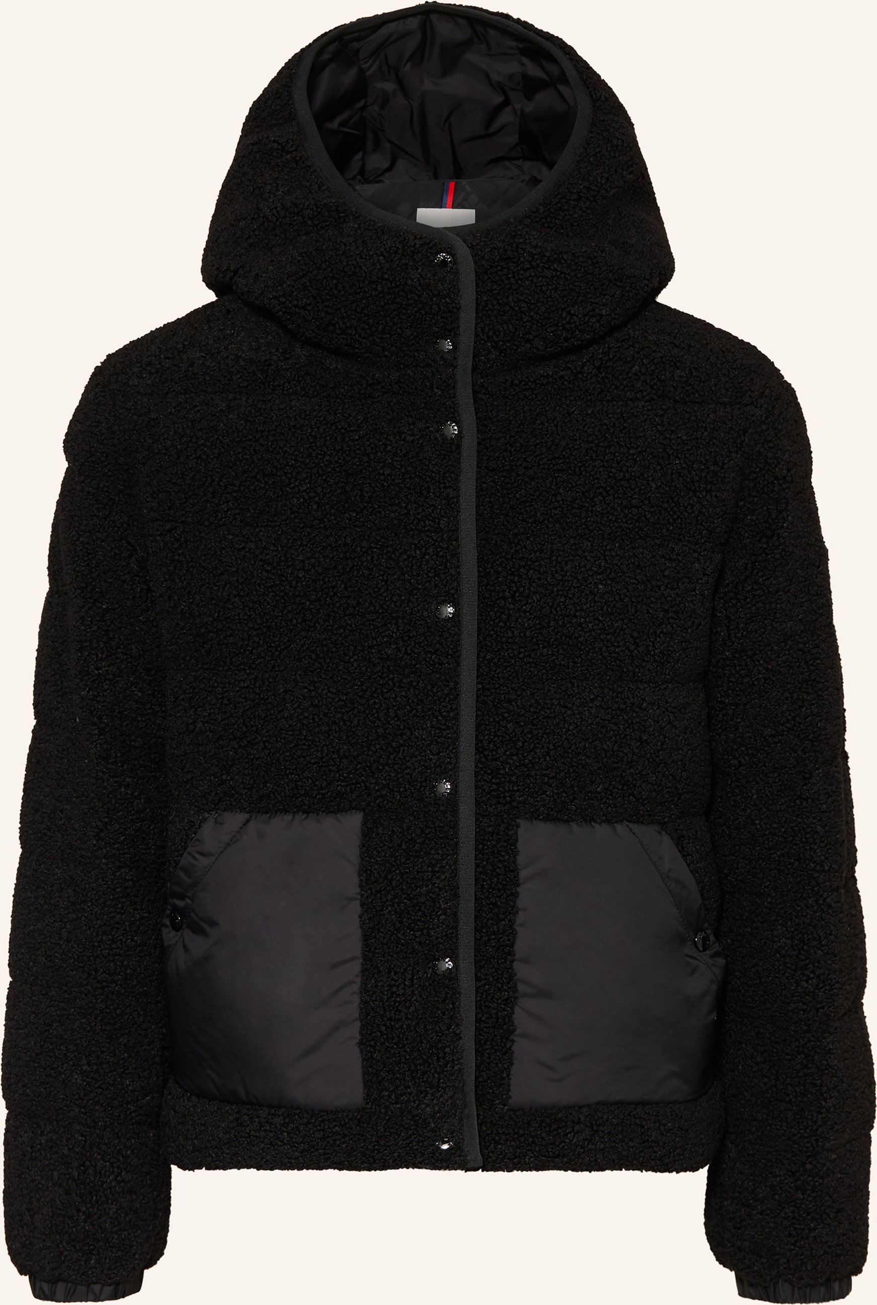 Moncler Enfant Daunenjacke Audrieu Aus Teddyfell schwarz