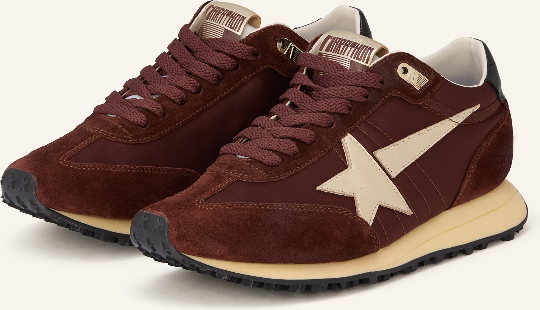 Golden Goose Sneaker Running Marathon braun