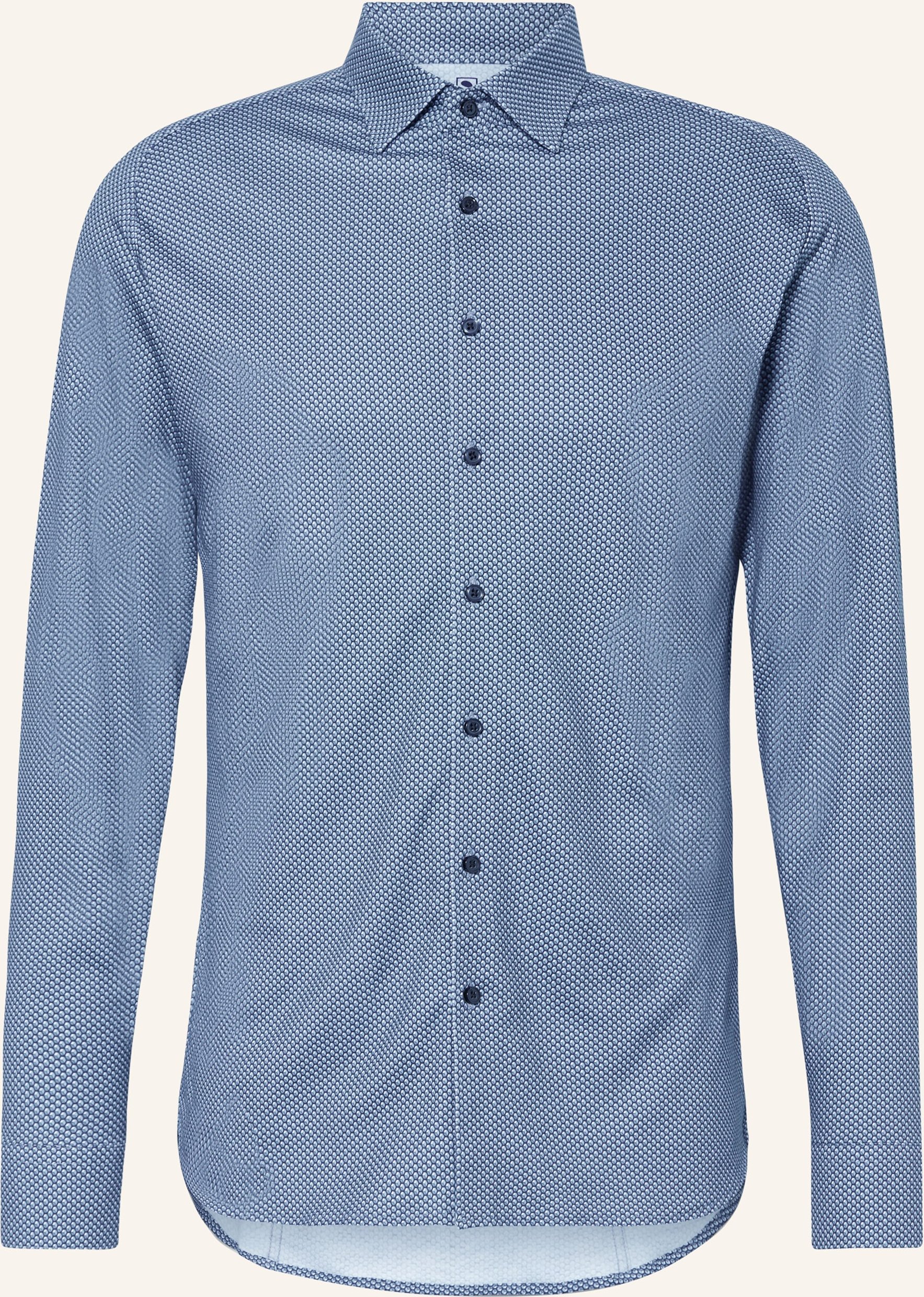 Desoto Jerseyhemd Slim Fit blau