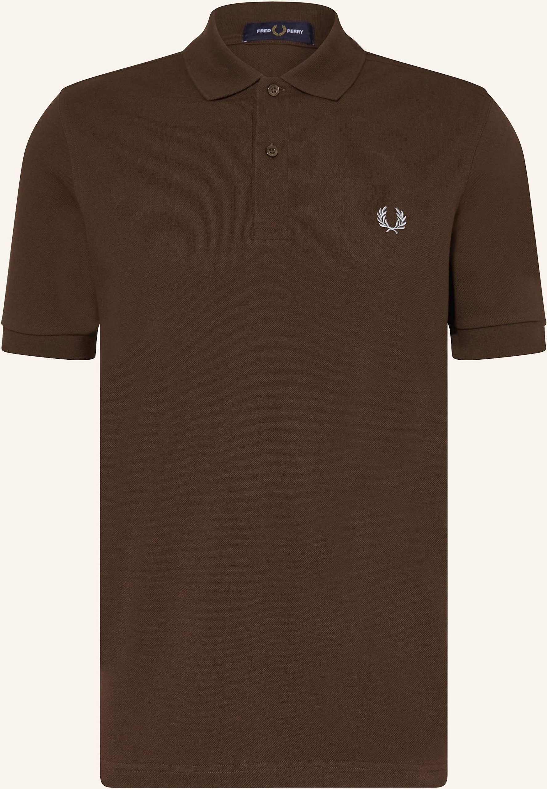 Thumbnail - Fred Perry Piqué-Poloshirt Regular Fit braun