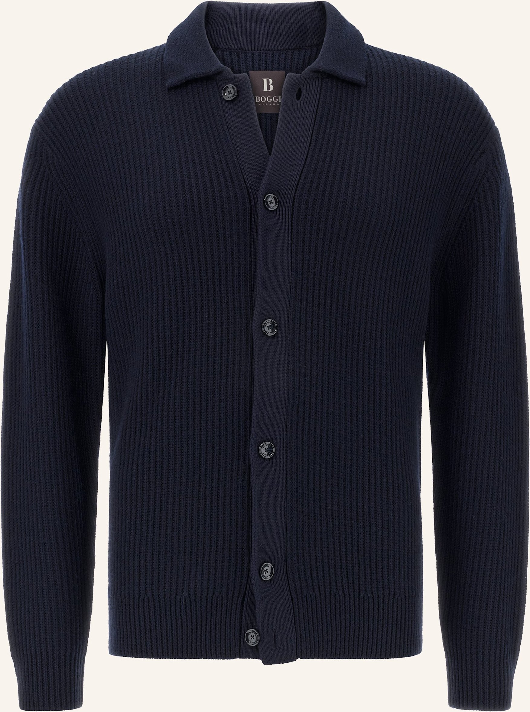 Thumbnail - Boggi Milano Stricksakko blau