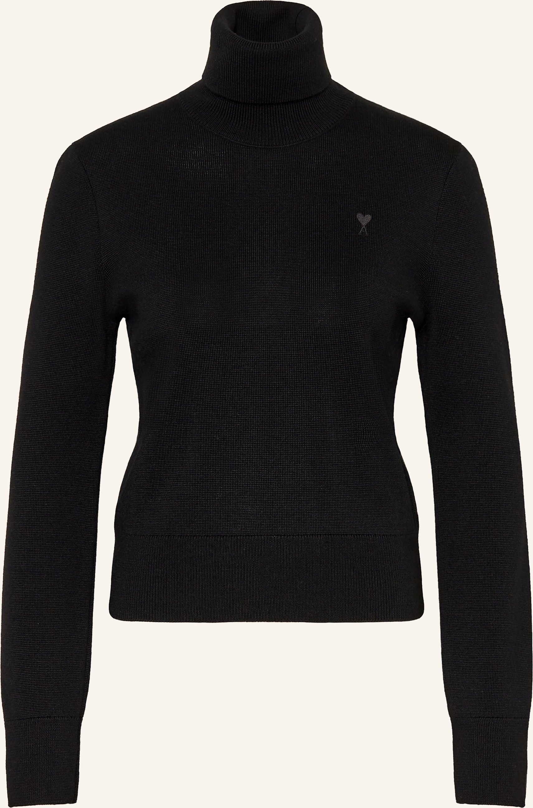 Ami Paris Rollkragenpullover schwarz