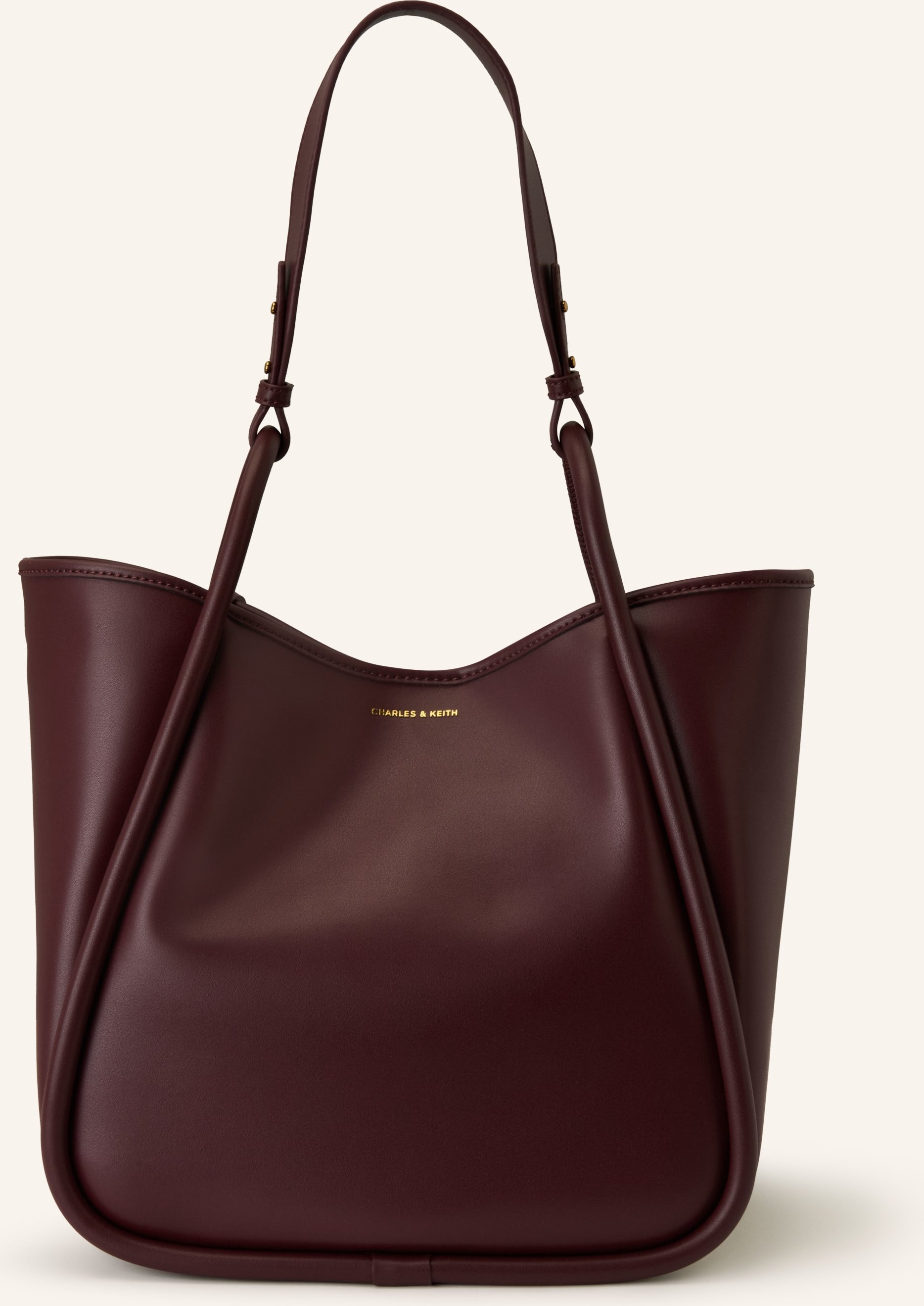Charles & Keith Shopper Layla Mit Pouch rot