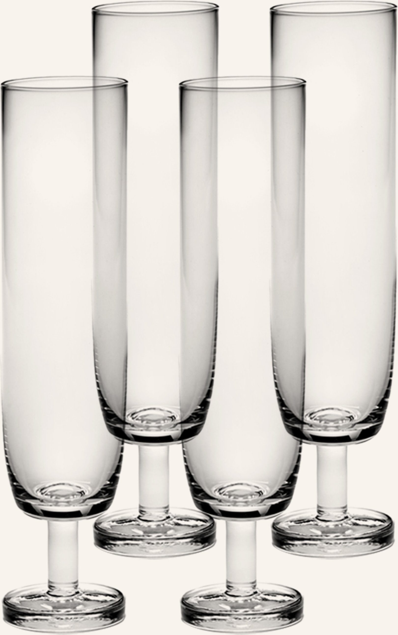 Serax 4er-Set Champagnergläser Base transparent