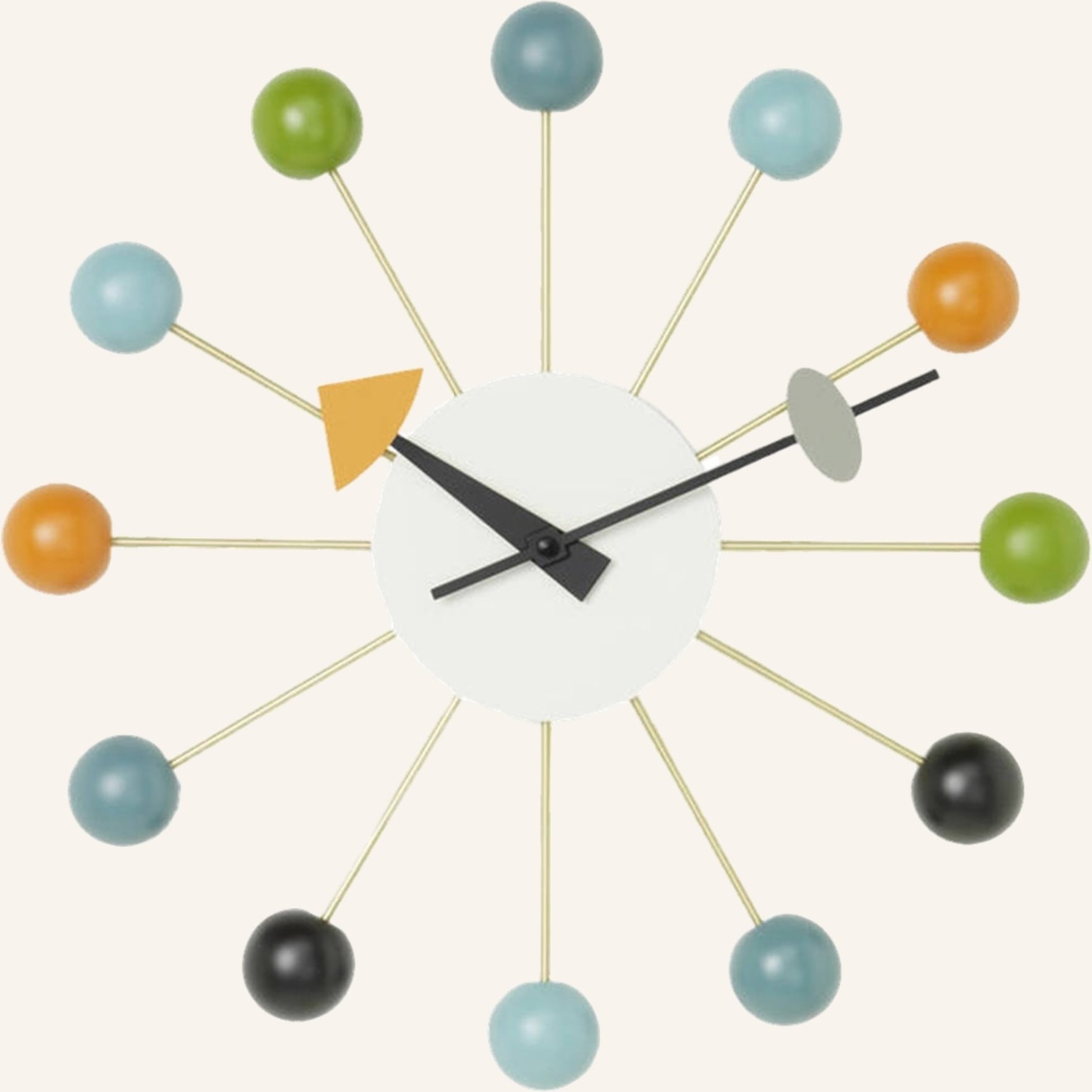 Vitra Wanduhr Ball Clock blau