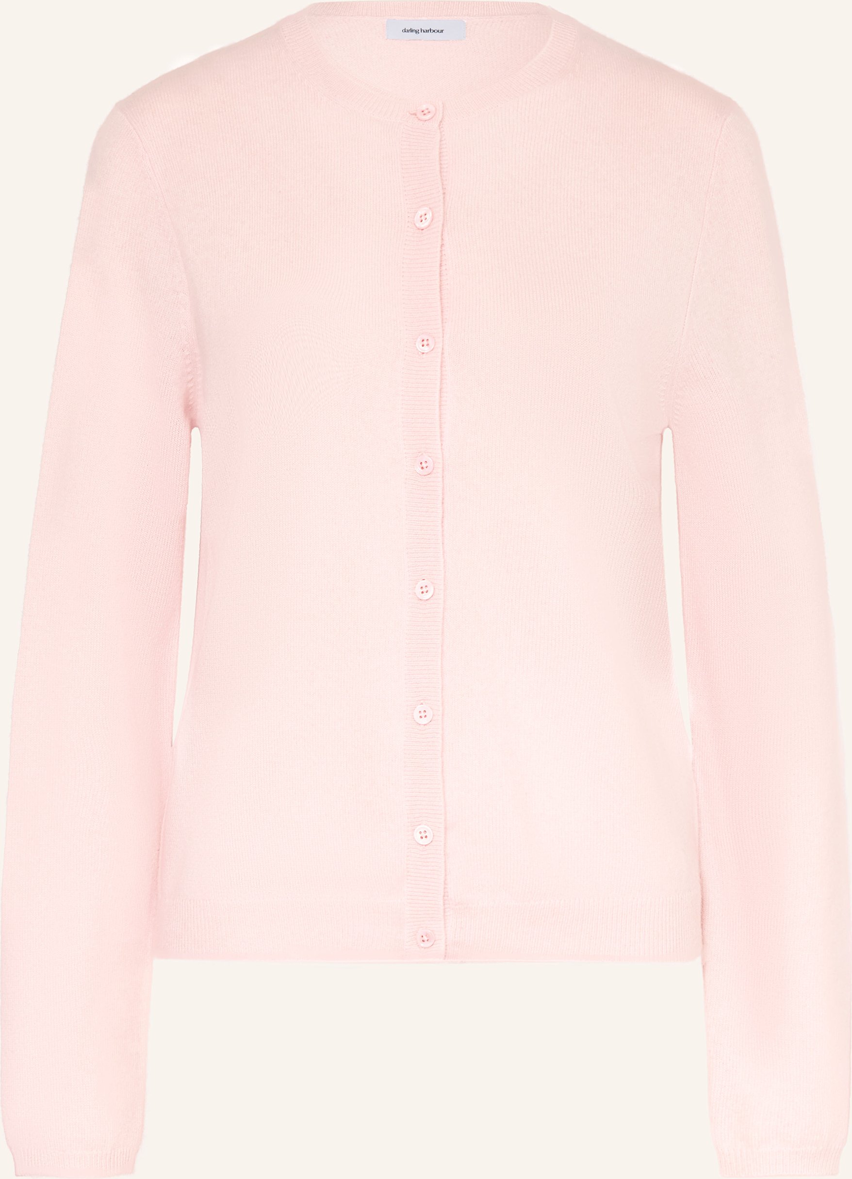 Darling Harbour Strickjacke Aus Cashmere rosa