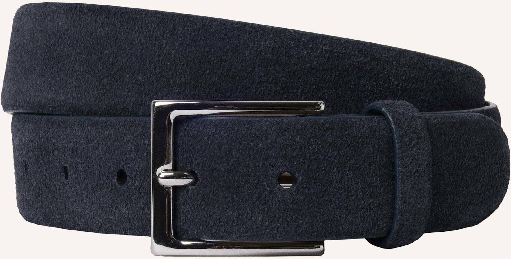 Hackett London Gürtel Suede Feather Edge blau