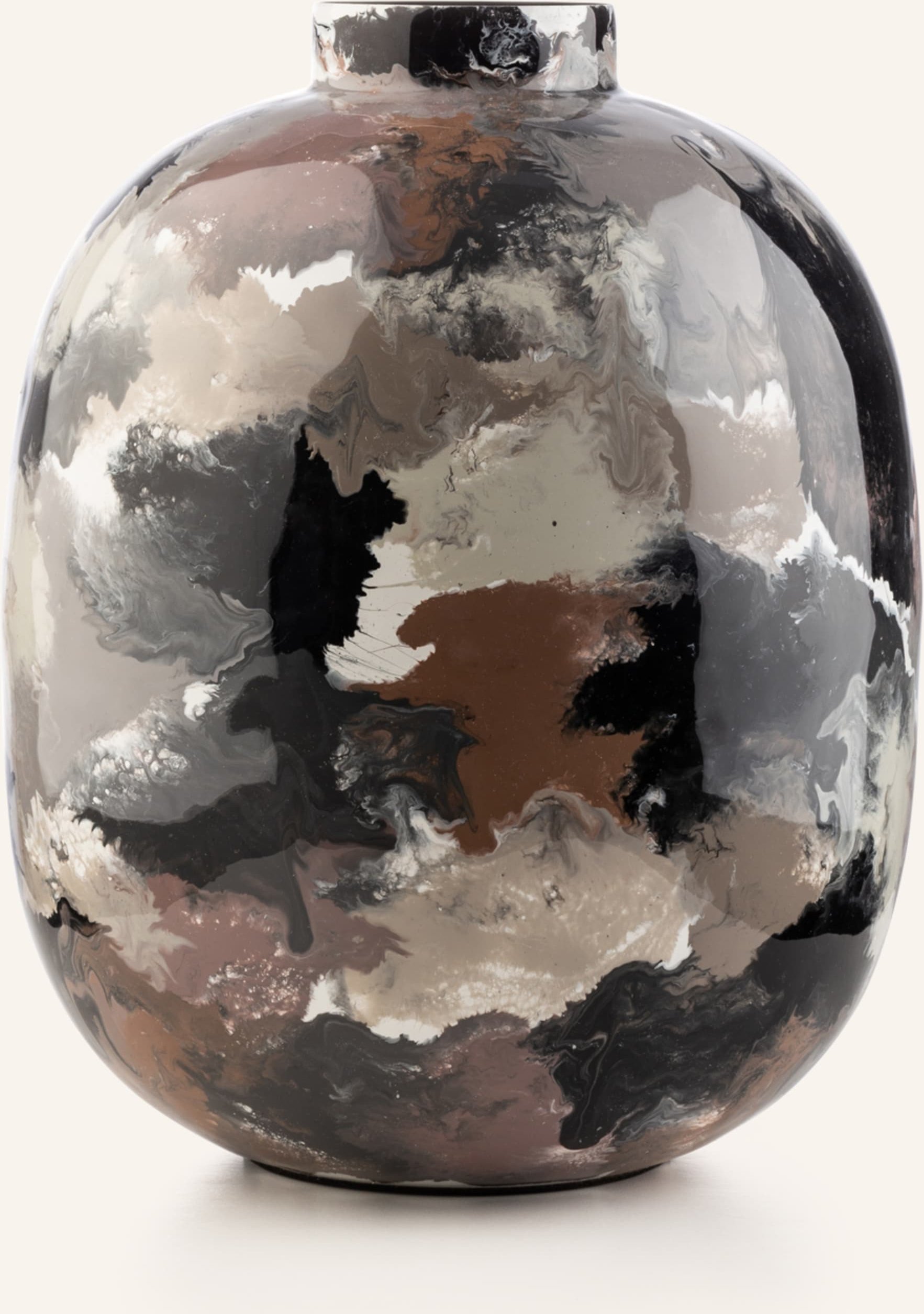 Broste Copenhagen Vase Thyra schwarz