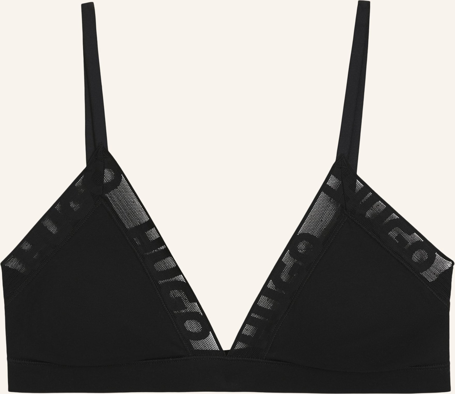 Hugo Bh Mesh Logo Triangle P schwarz