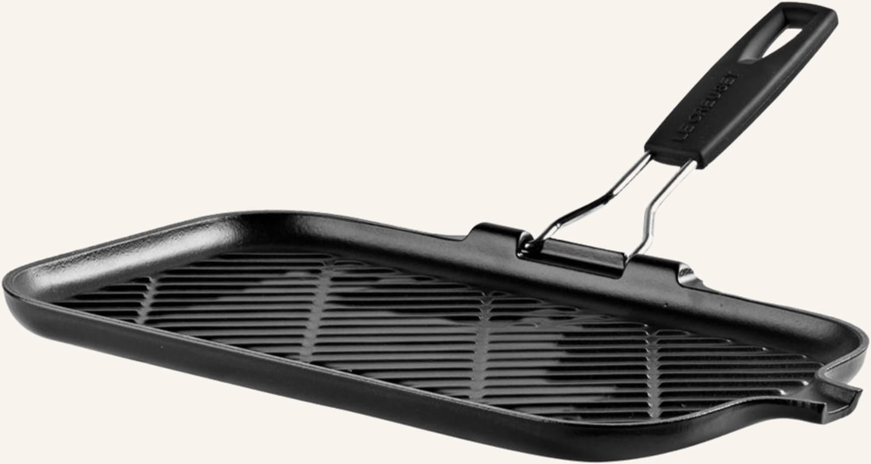 Le Creuset Grillpfanne schwarz