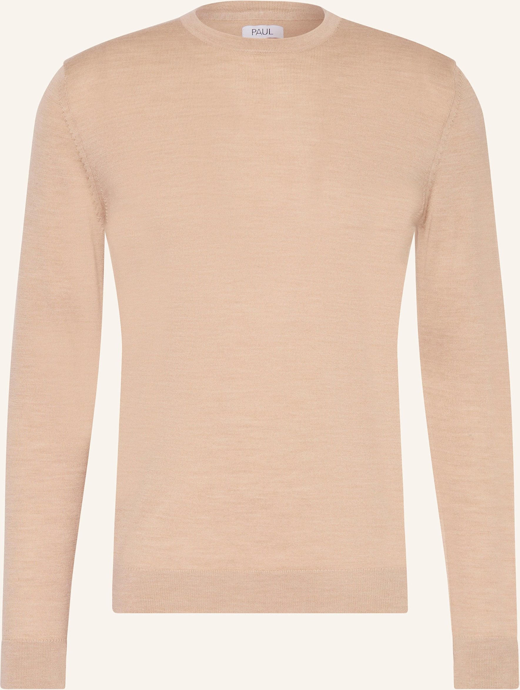 Paul Pullover Aus Merinowolle beige