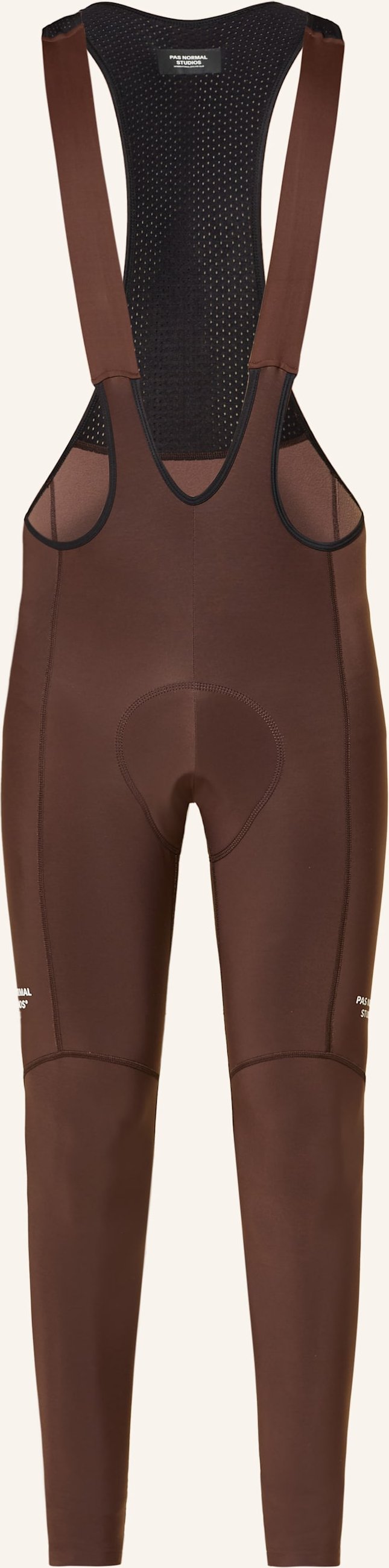 Pas Normal Studios Radhose Essential Thermal Mit Trägern Und Gepolstertem Einsatz braun