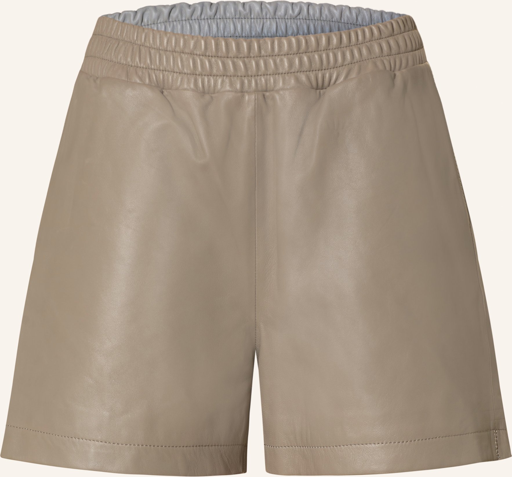 Mrs & Hugs Ledershorts grau