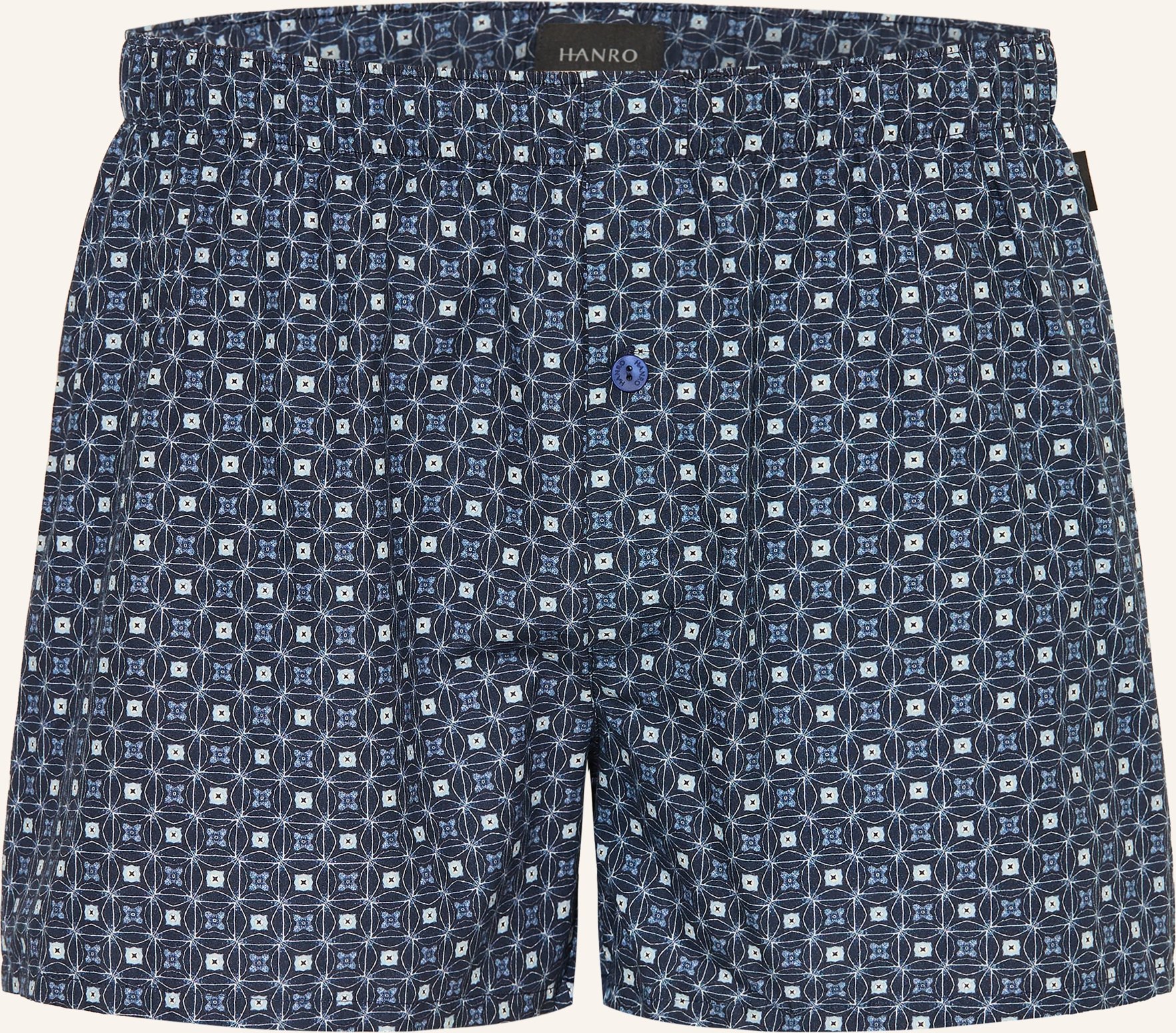 Hanro Web-Boxershorts Fancy Woven blau