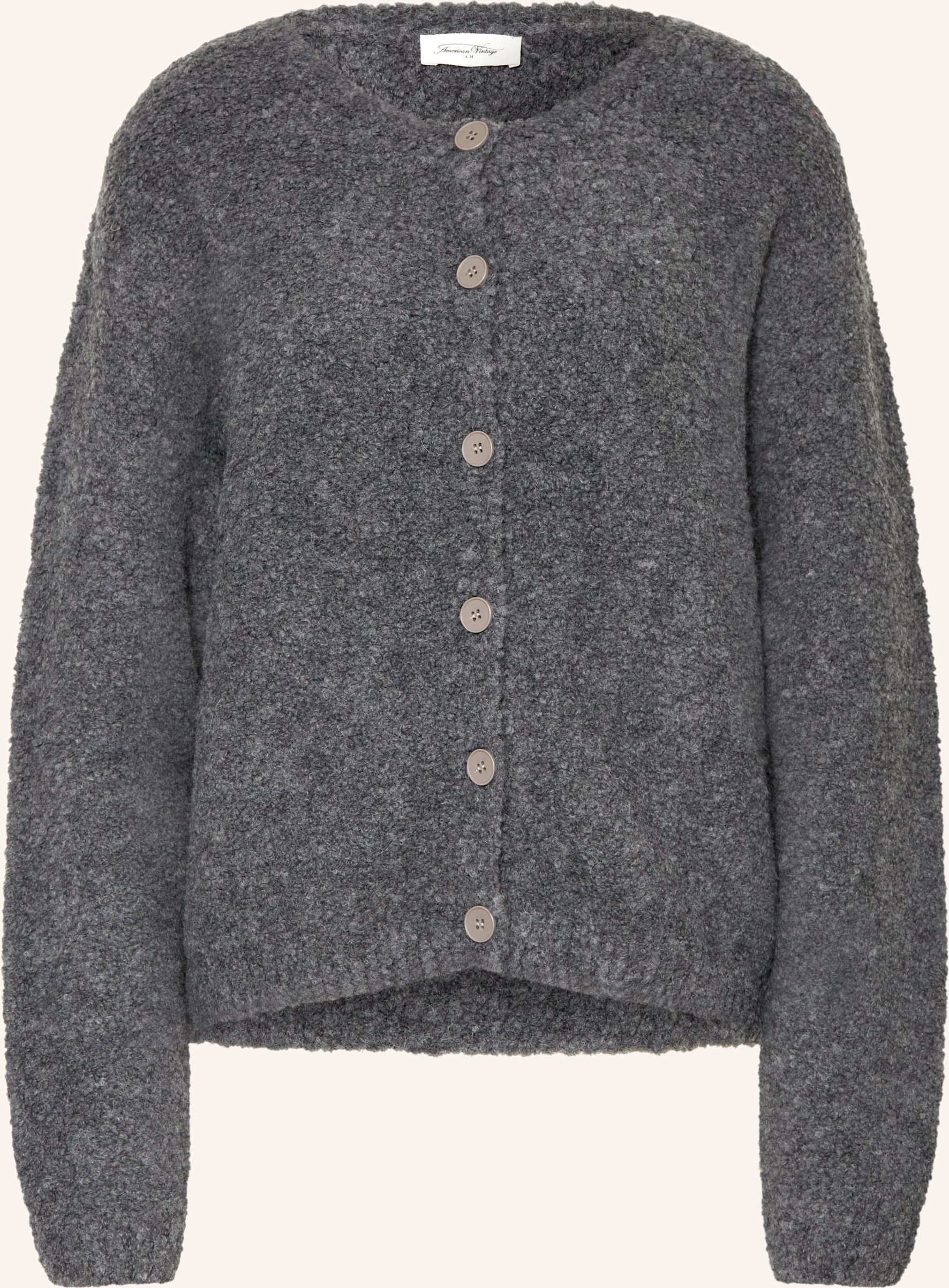 American Vintage Strickjacke Zolly grau