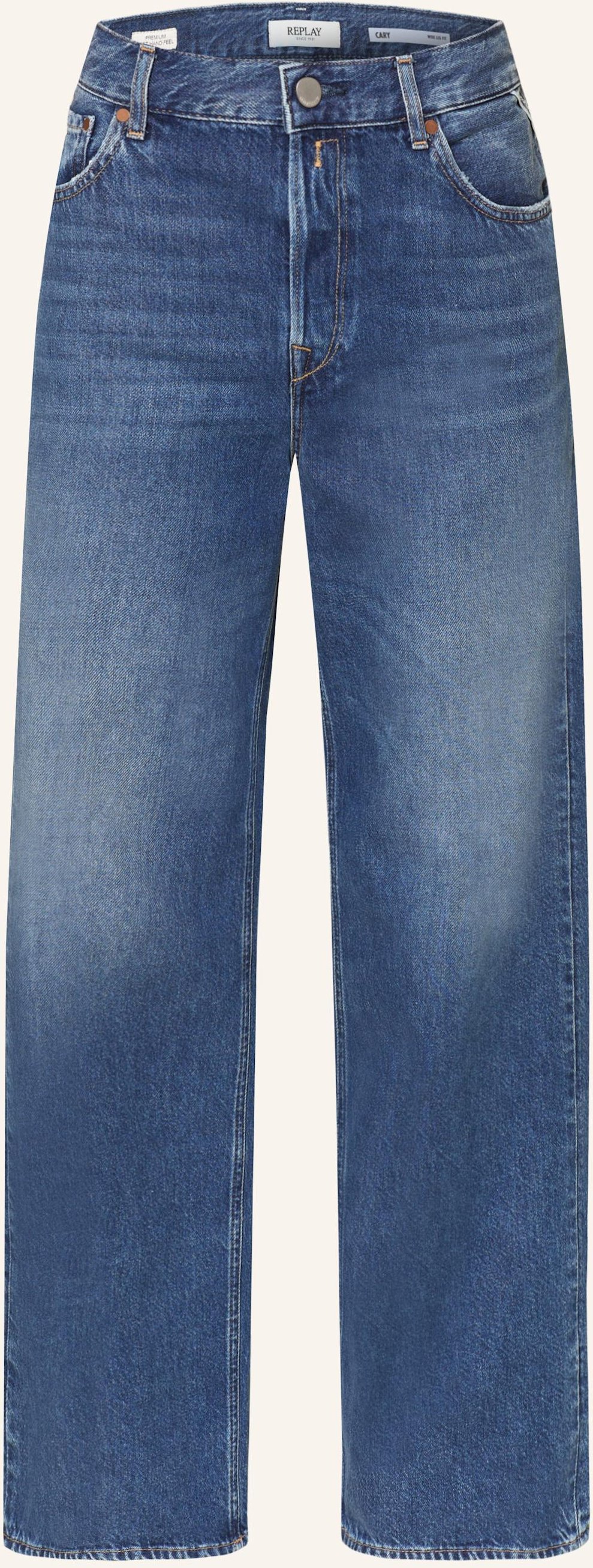 Replay Straight Jeans Cary blau