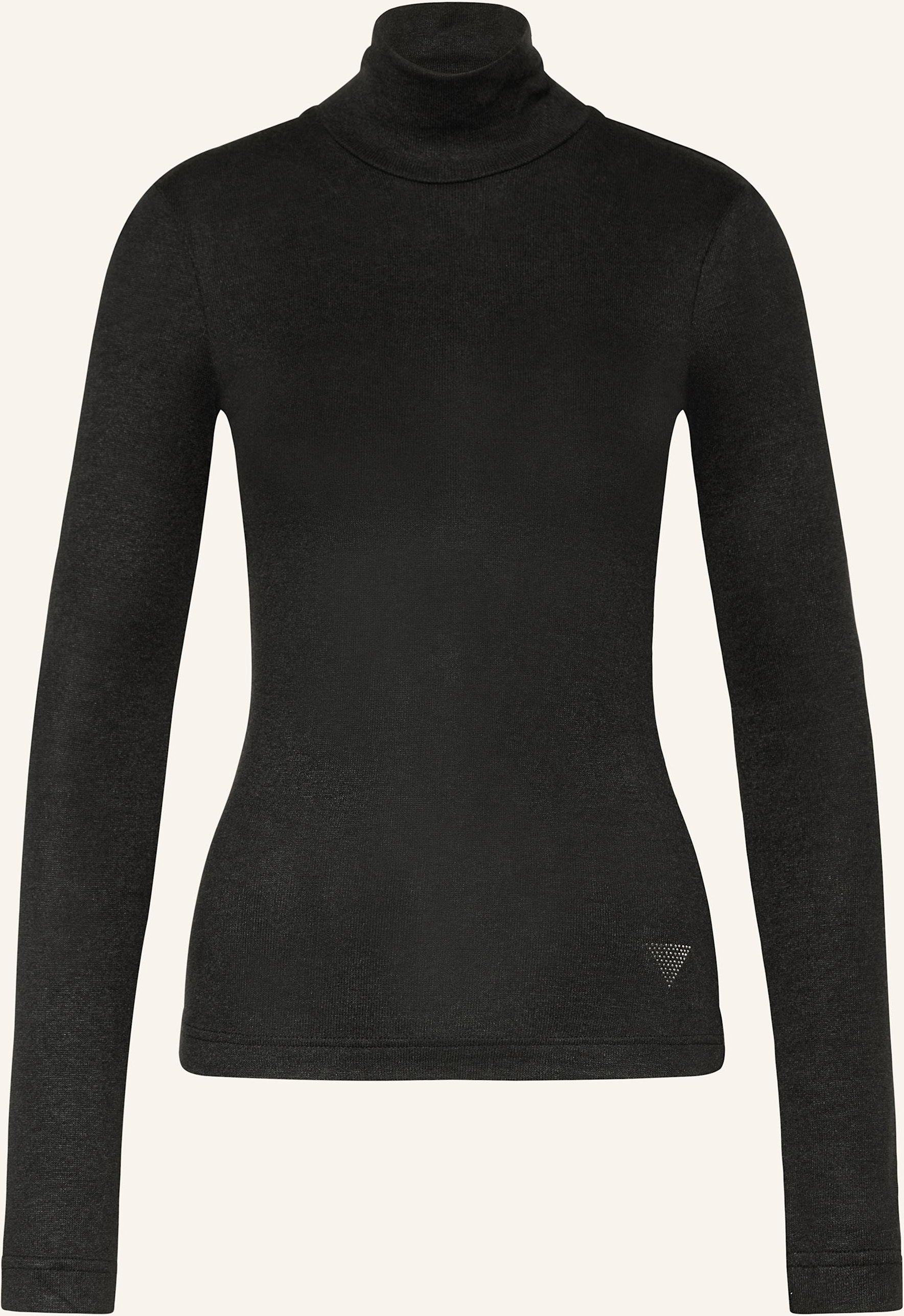 Thumbnail - Guess Longsleeve Licia Mit Schmucksteinen schwarz