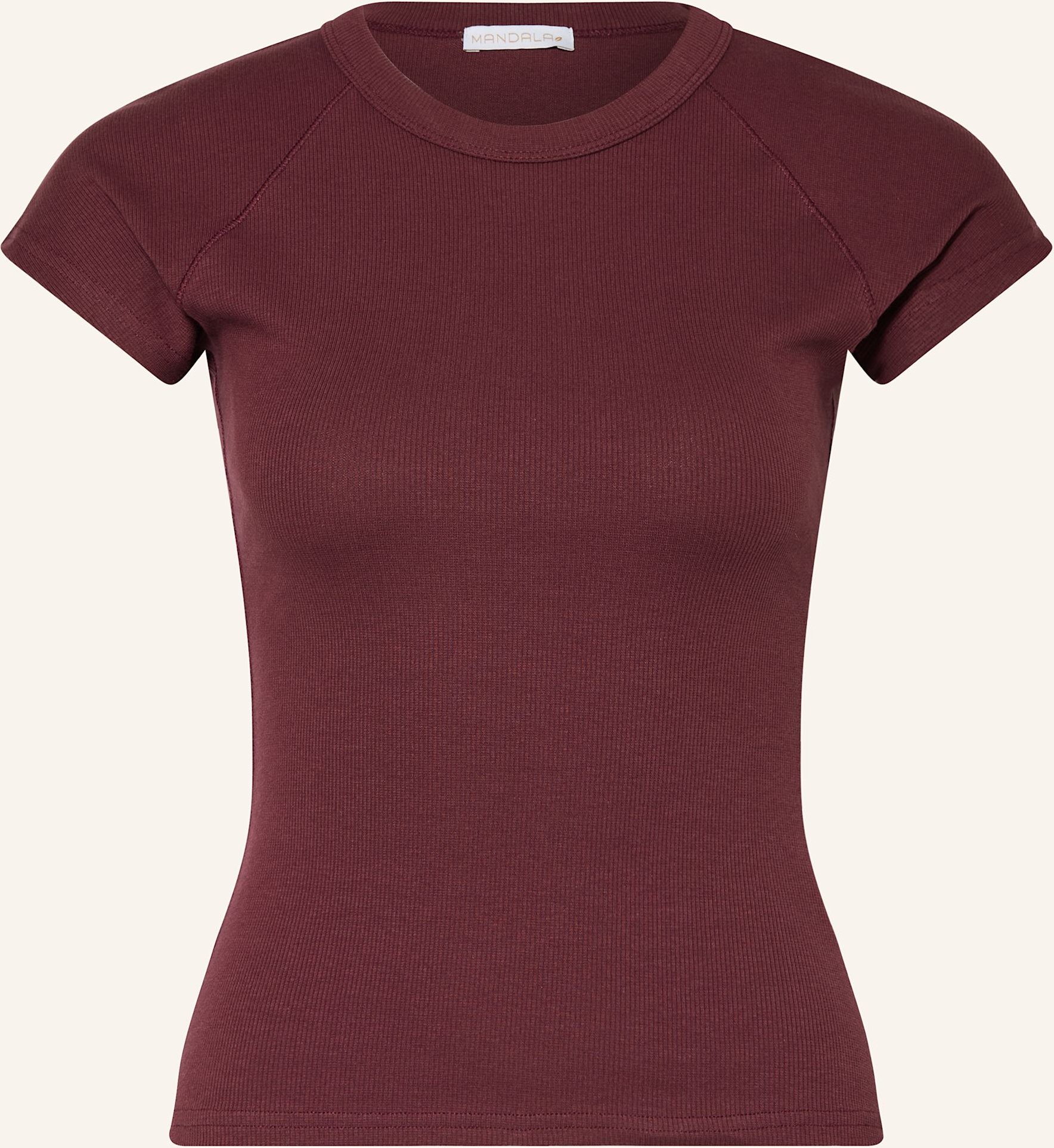 Mandala Funktionsshirt Slim Fit Ribbed lila