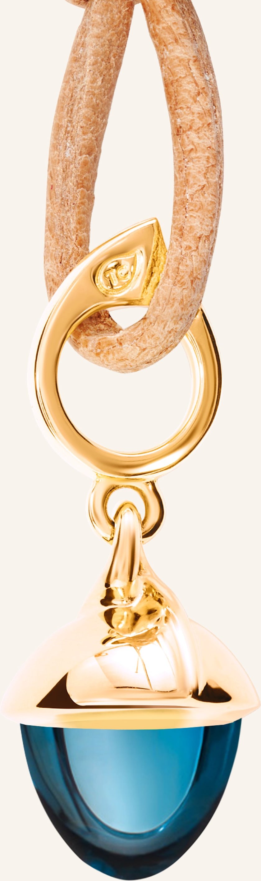 Tamara Comolli Anhänger Pendant Mikado Flamenco London Topaz London Topas 18k Gelbgold gold