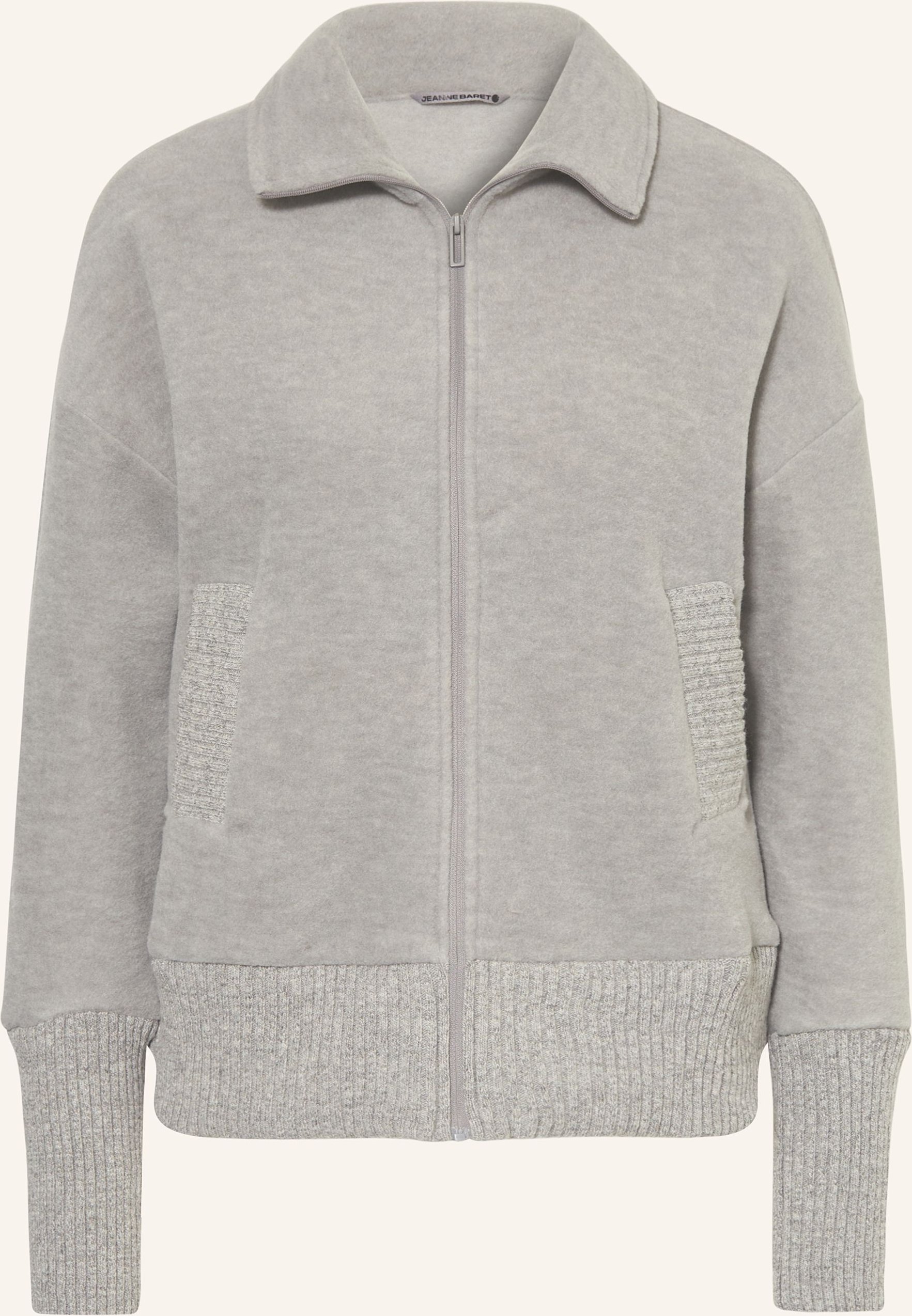Jeanne Baret Fleecejacke Wallis grau