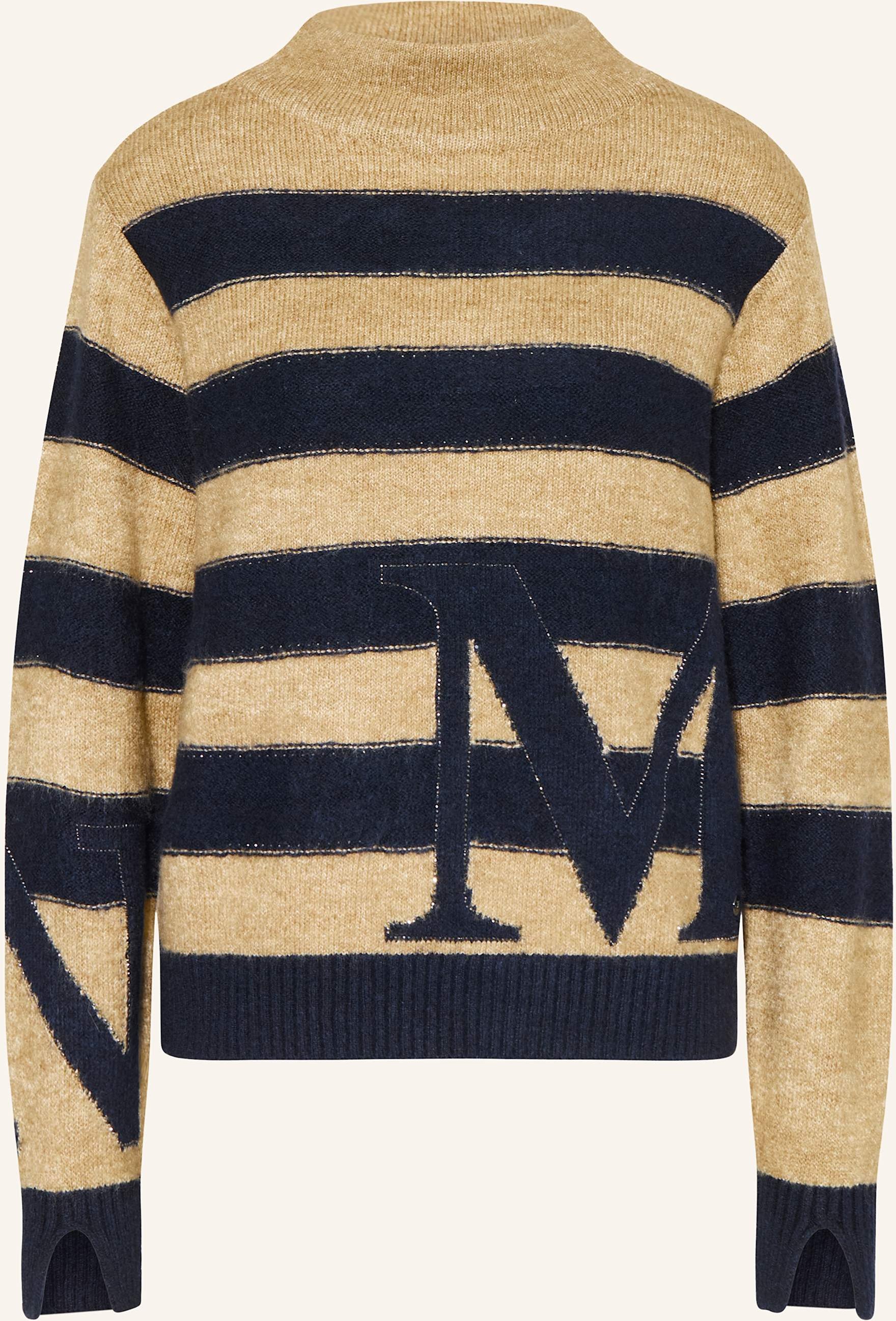 Thumbnail - Monari Pullover Mit Schmucksteinen grau