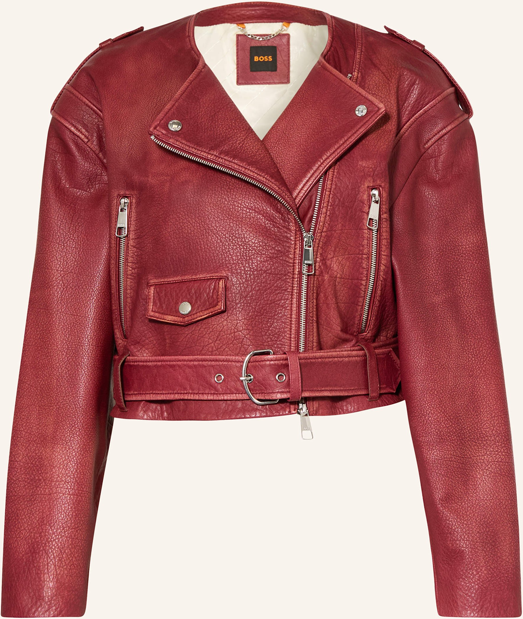 Boss Lederjacke C Sadora rot